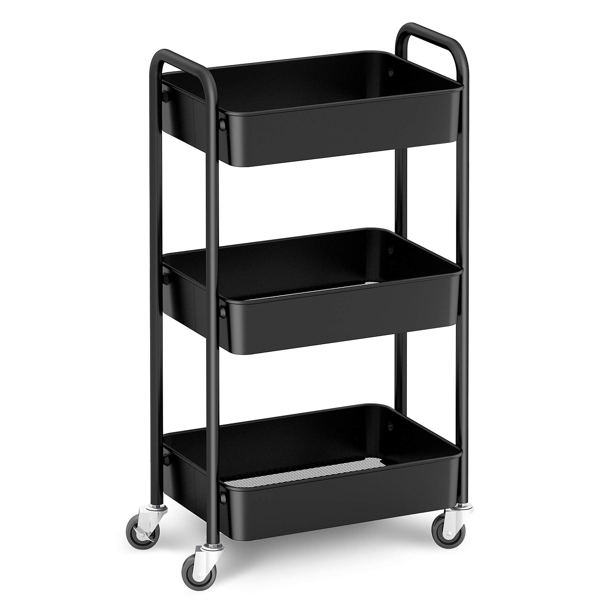 3 Tier Rolling Metal Storage Organizer