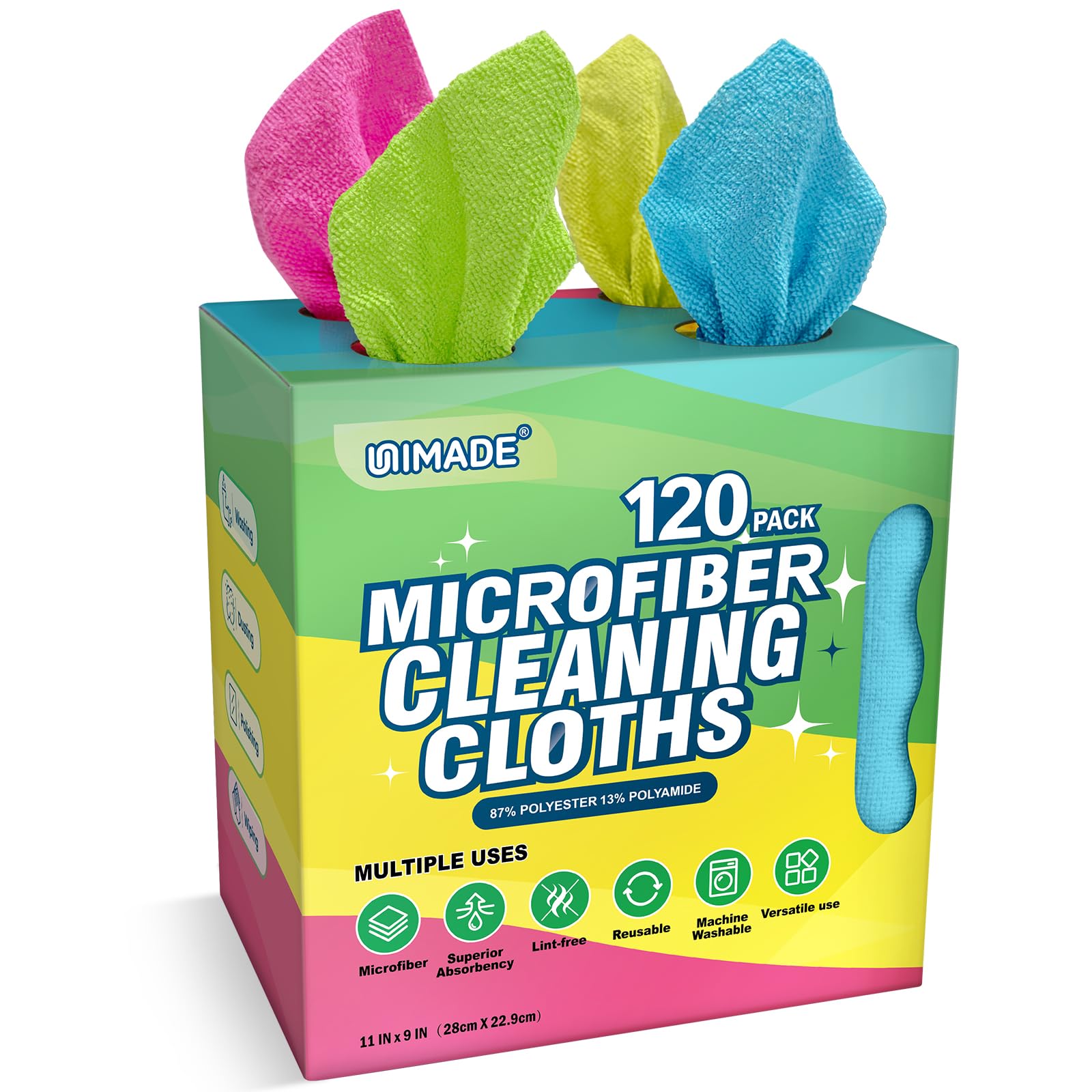Microfiber Cleaning Cloth (120 Count)