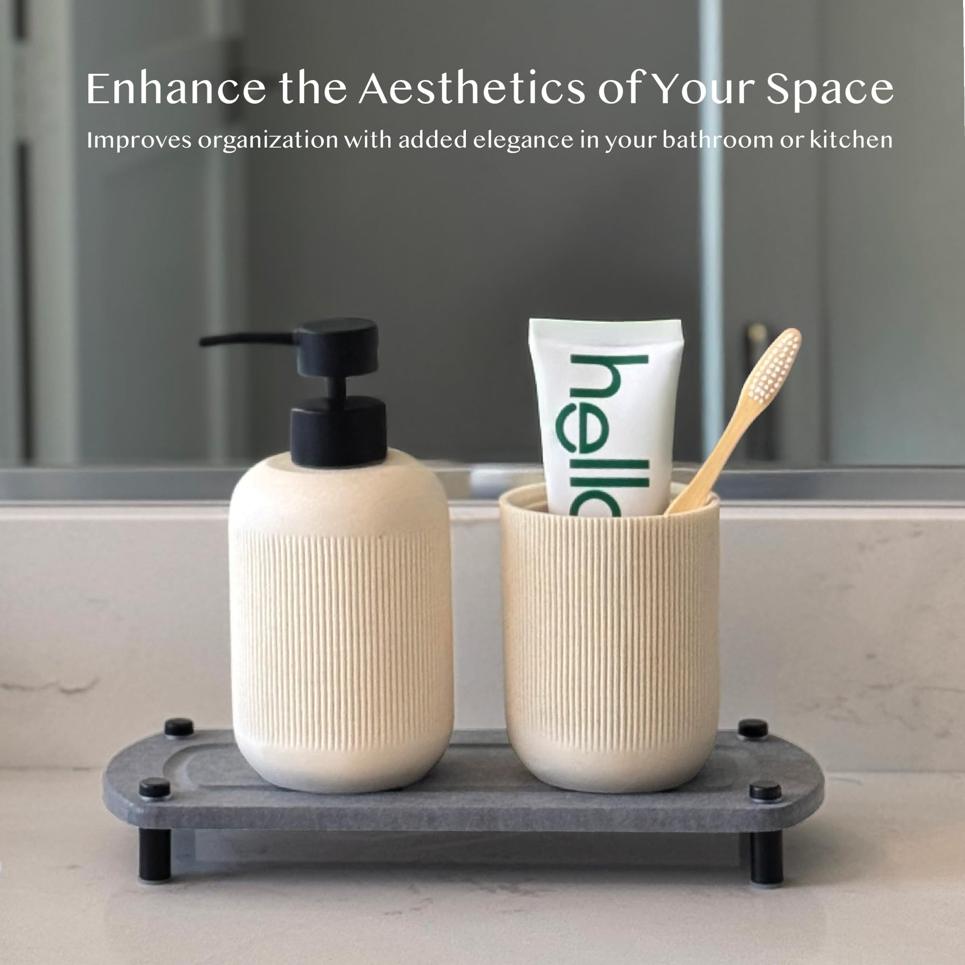 2PCS Absorbing Stone Soap Tray (2 Piece)