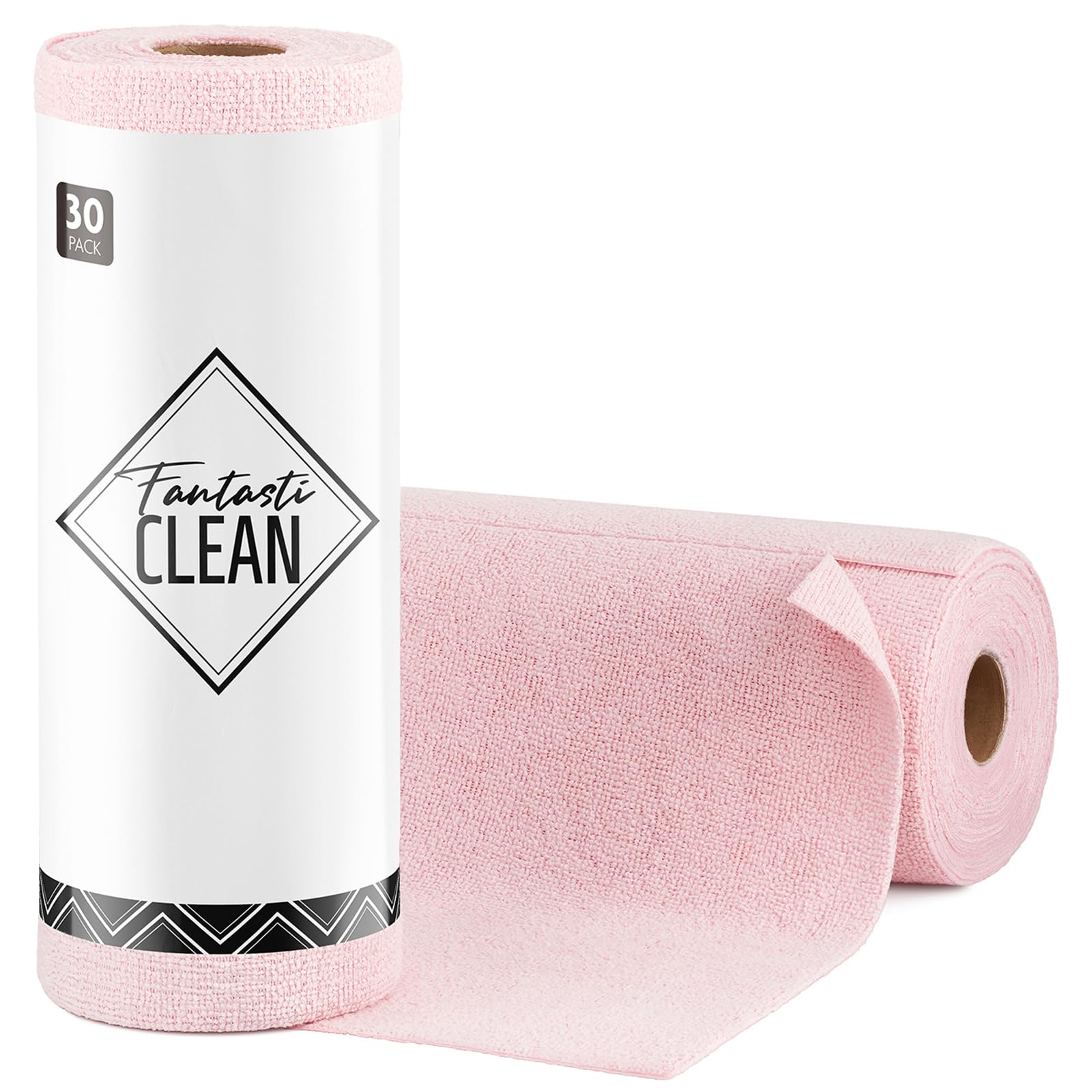 Microfiber Cleaning Cloth Roll (30 Count)
