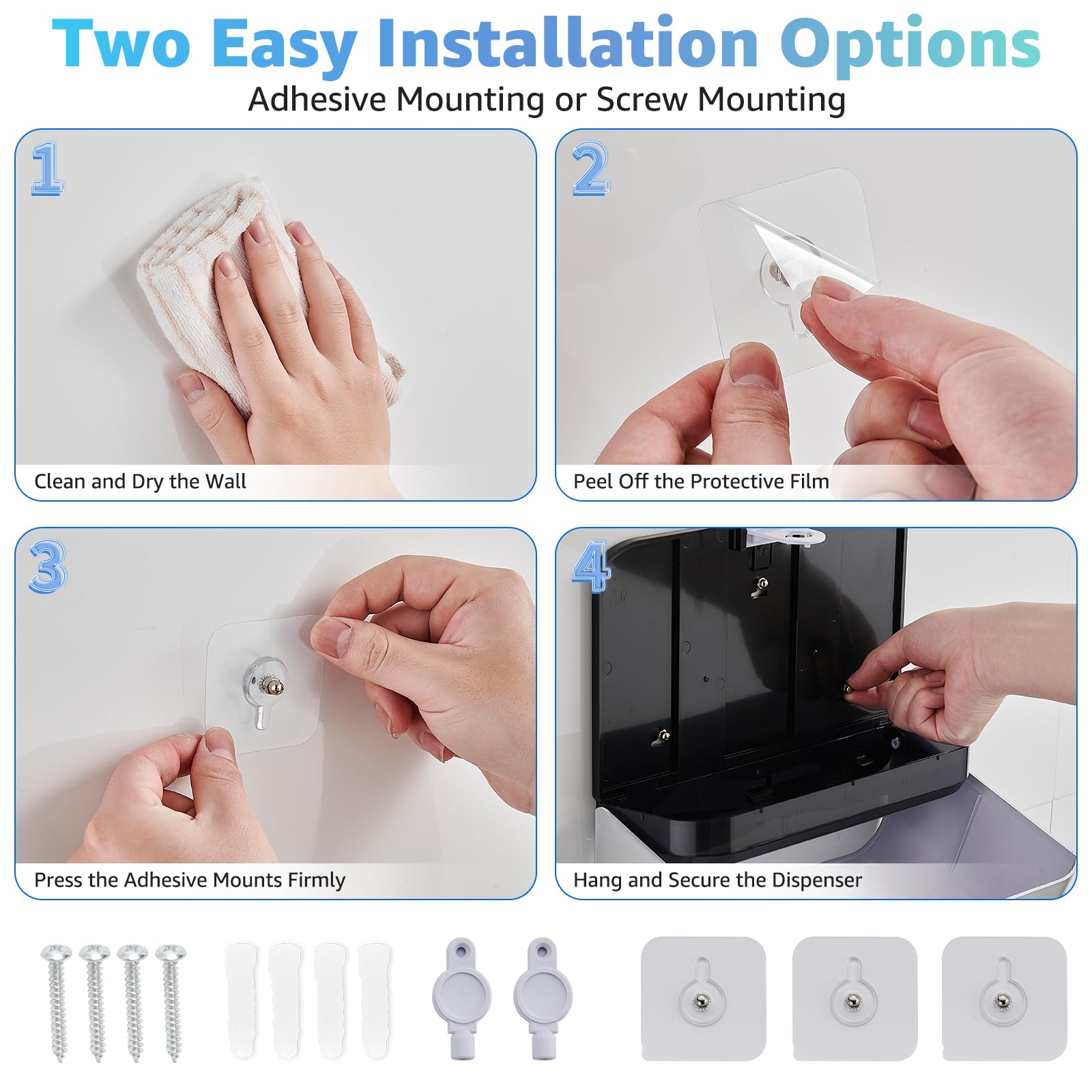Multifold Paper Towel Dispenser Wall Mount (180 Count)