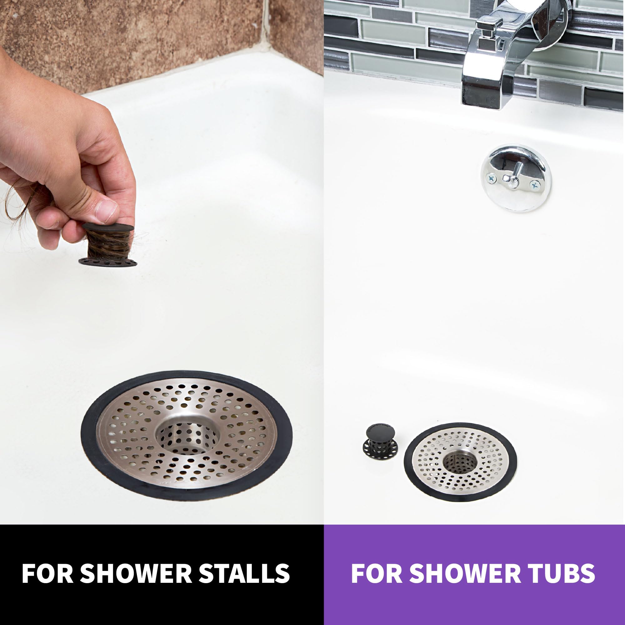 SHSULT755 Ultra Revolutionary Shower Hair Catcher Drain Protector