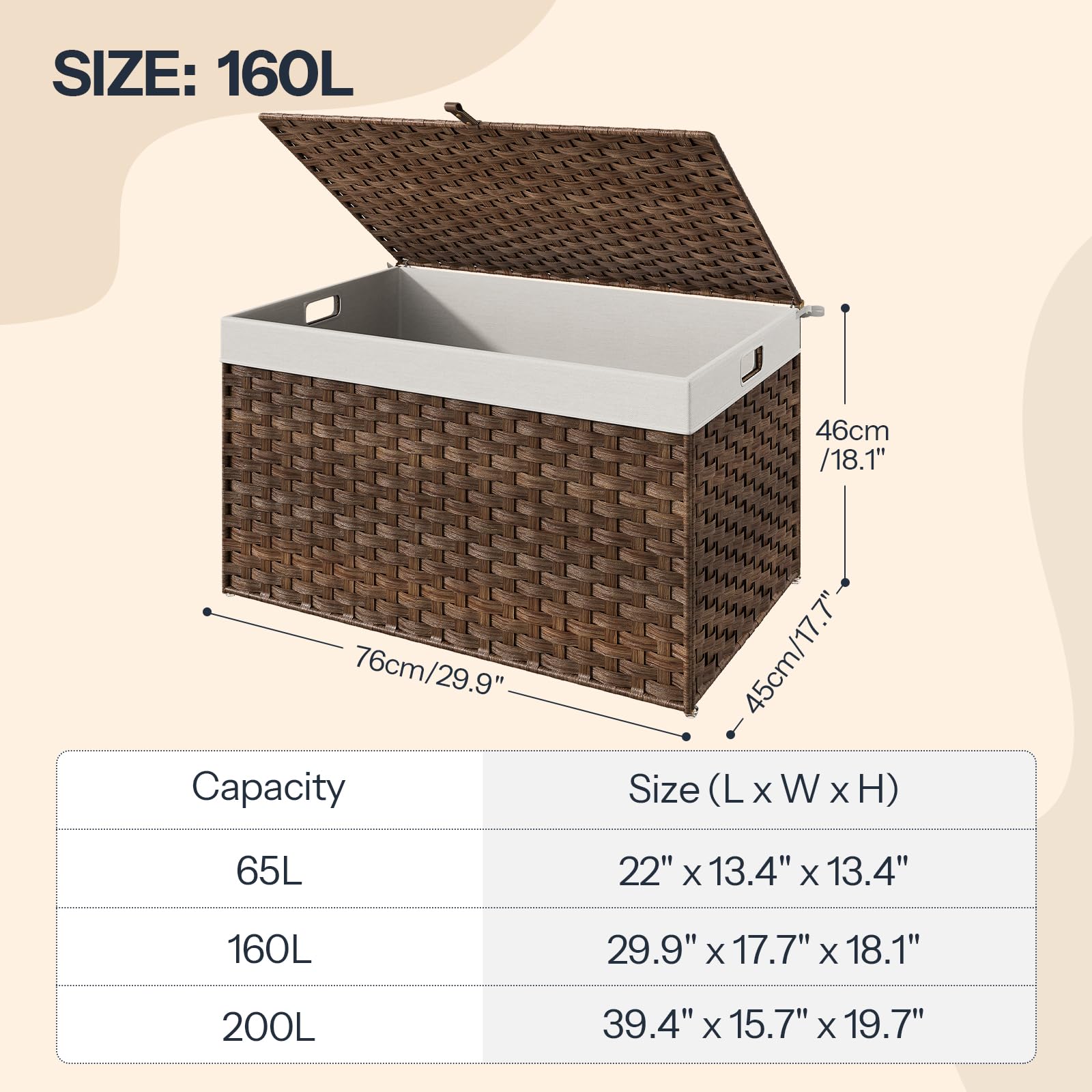Storage Basket with Lid - ModHome Supplies