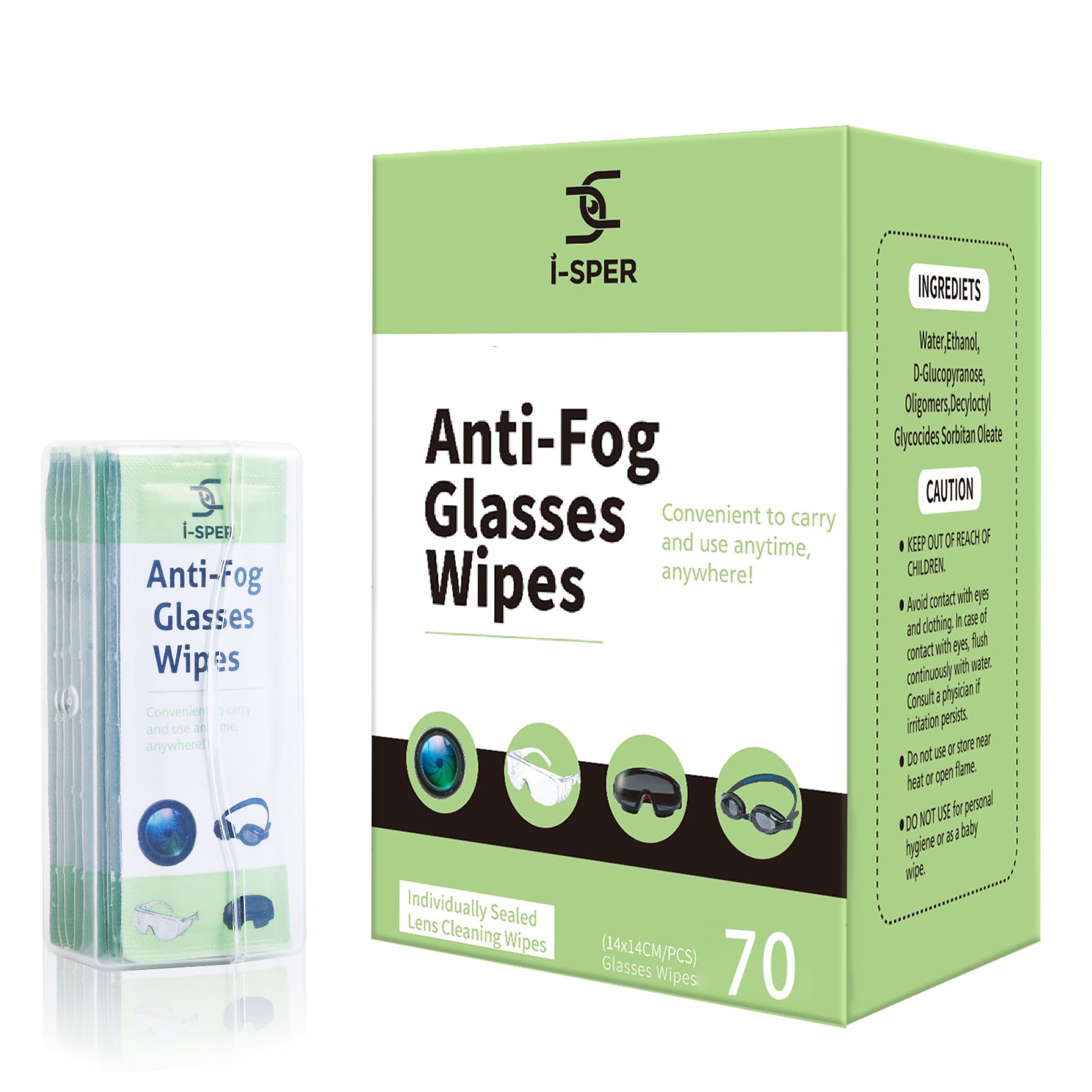 70ct Anti Fog Wipes (70 Count)