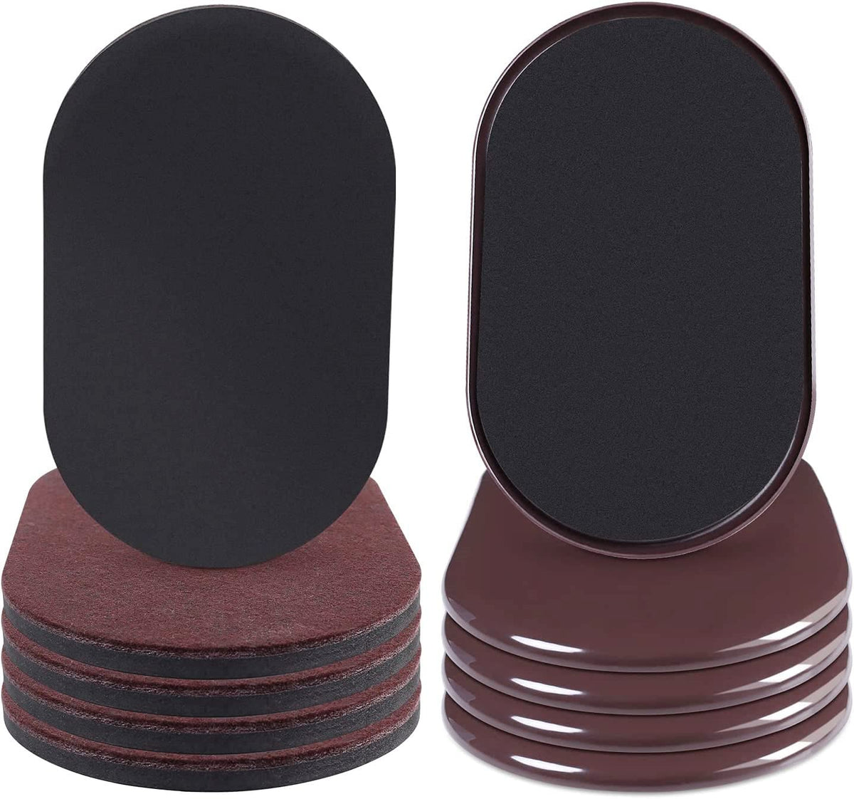 Large Furniture Sliders for Carpet and Hardwood Floors (8 Count)
