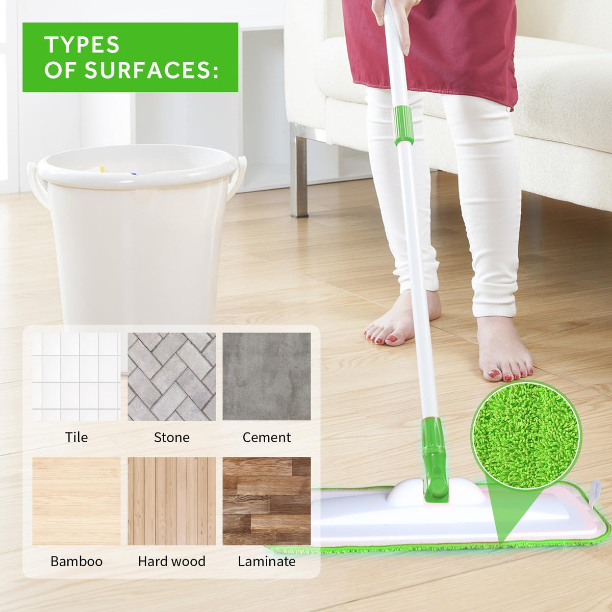 16.5" Microfiber Mop Pads Refills (3 Count)