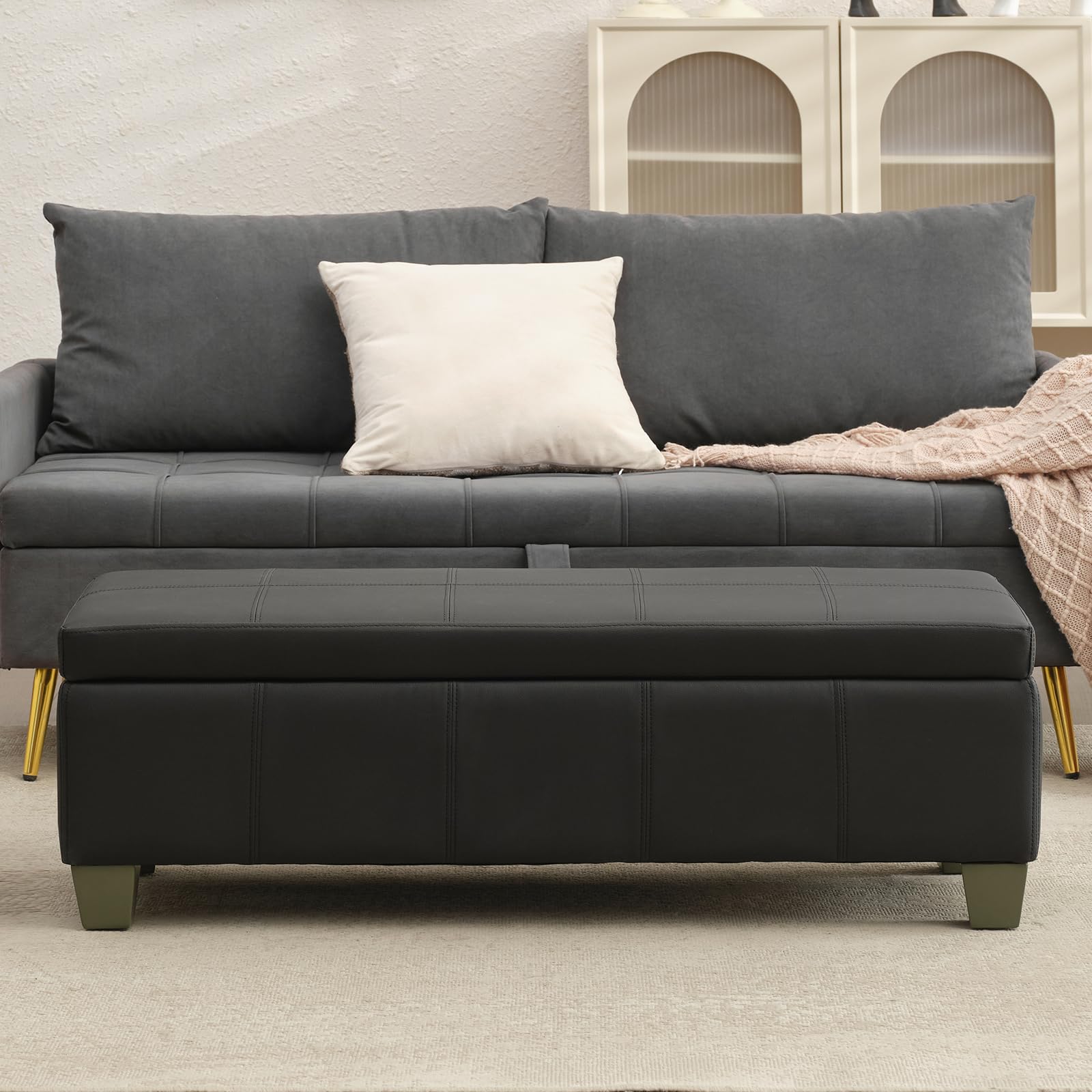 51 Inch Storage Ottoman