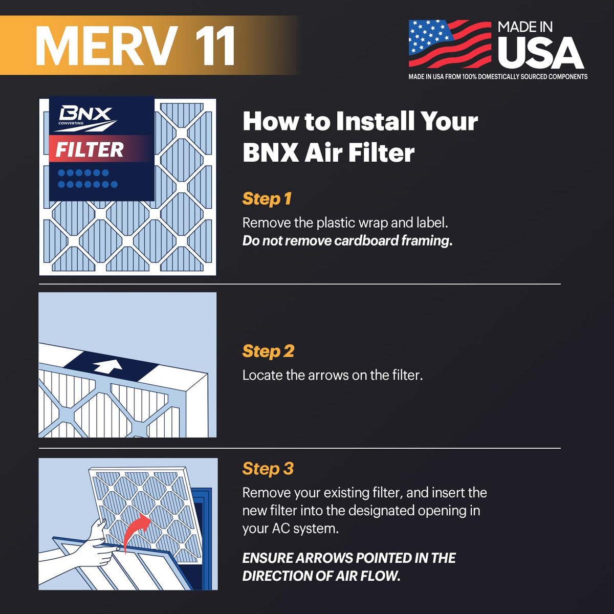TruFilter 16x25x1 Air Filter MERV 11 (12 Count)
