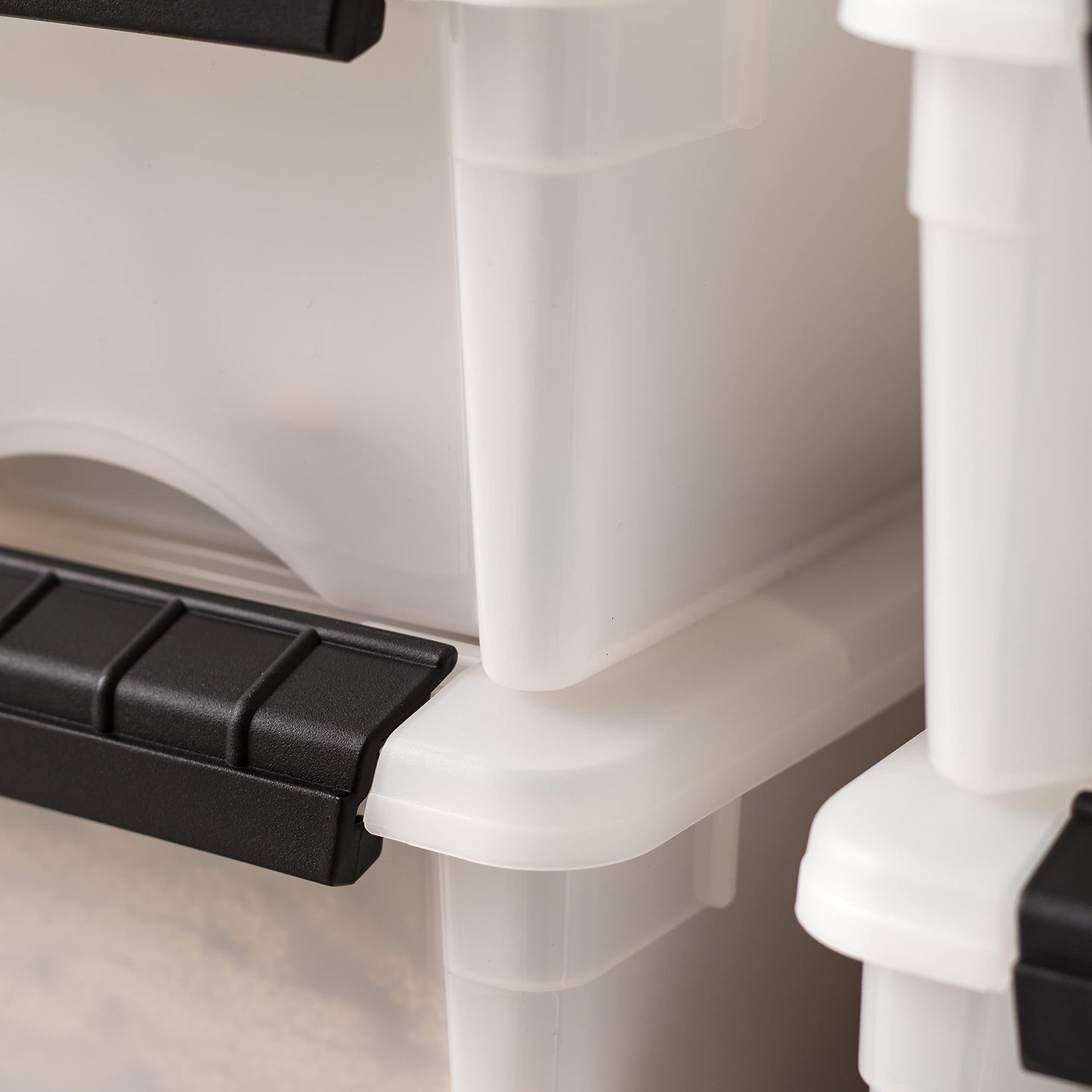 10 Pack 6 Quart Storage Bins with Lids (10 Count)