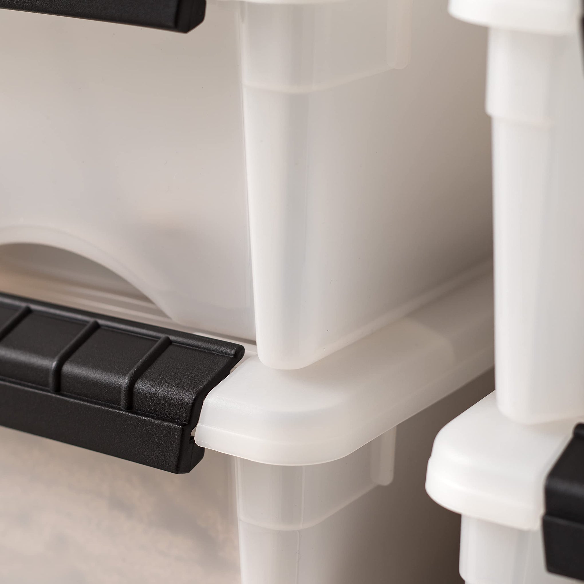 10 Pack 6 Quart Storage Bins with Lids (10 Count)