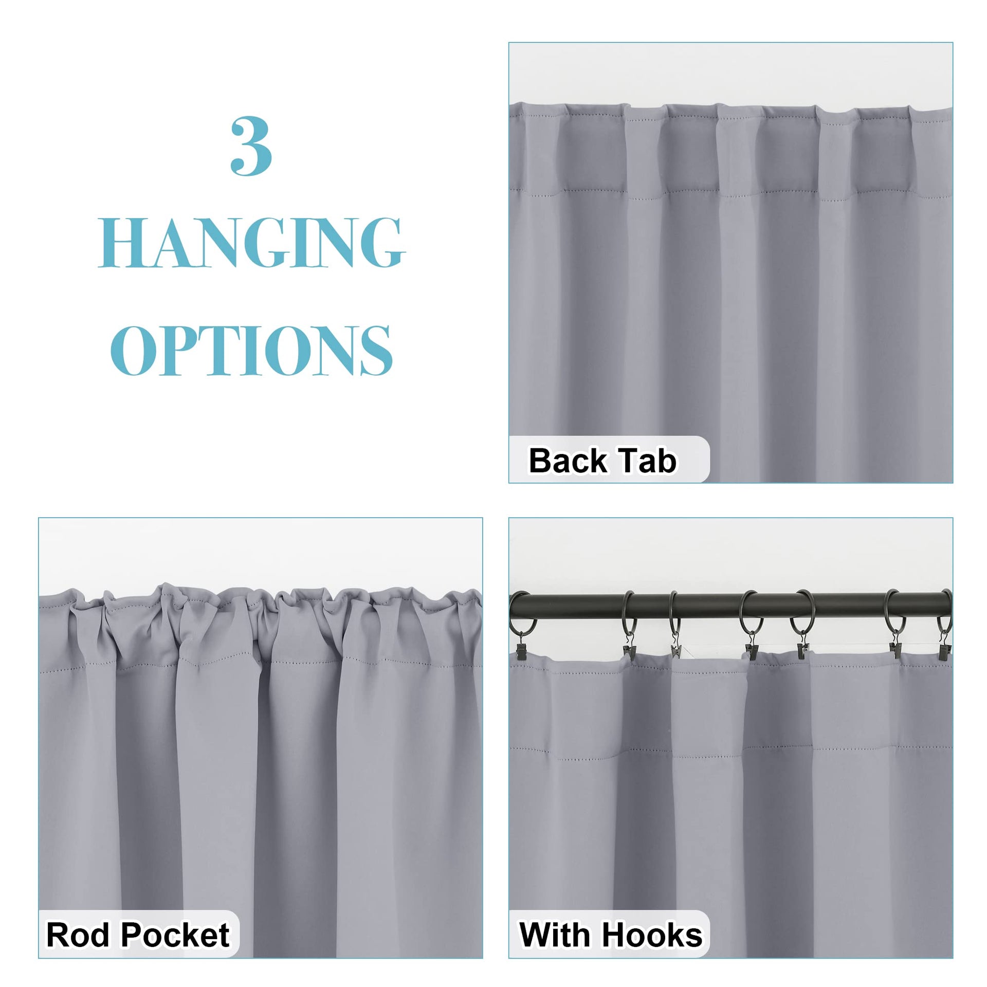 Kitchen Window Curtains (2 Count)
