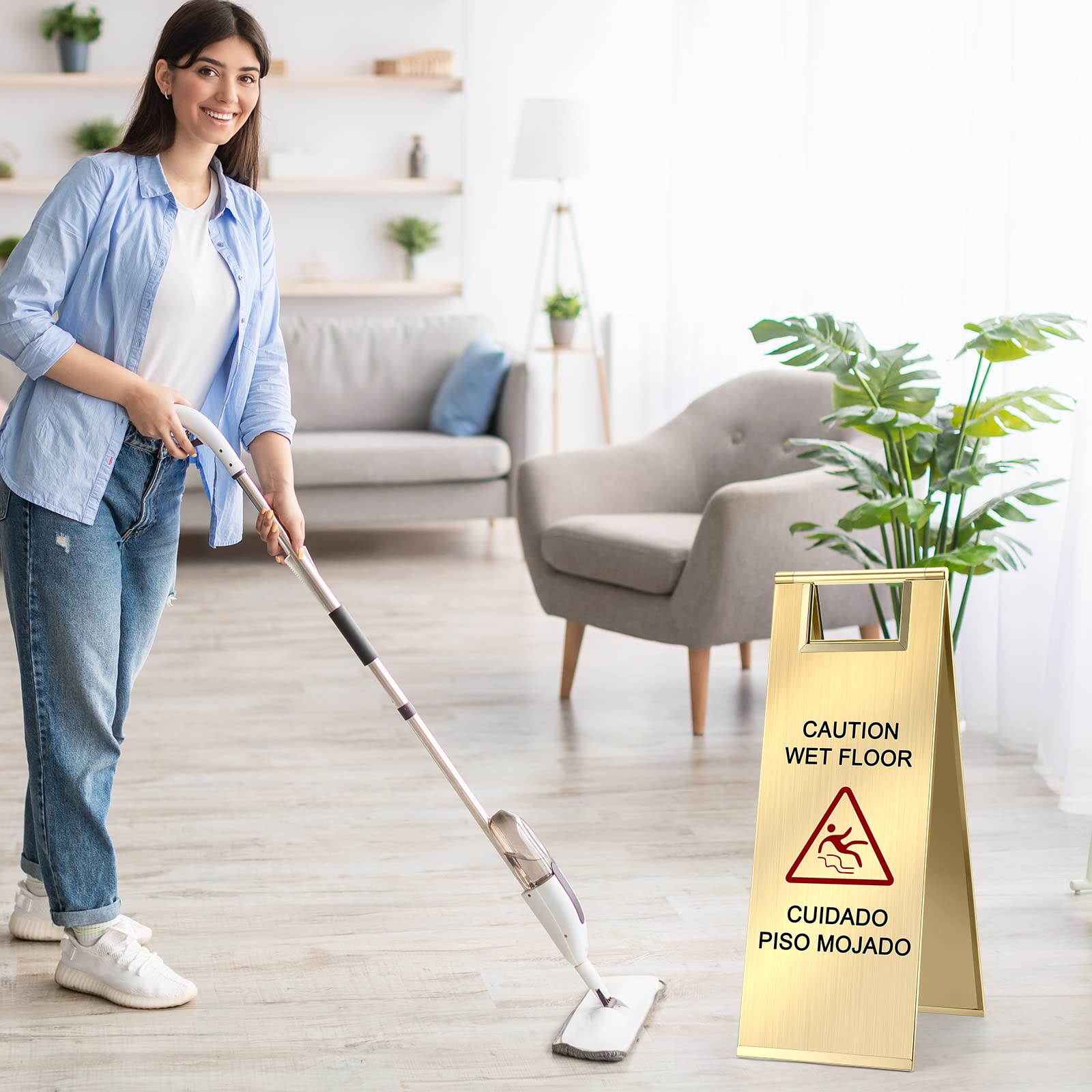 2 Pcs Wet Floor Sign (2 Count)