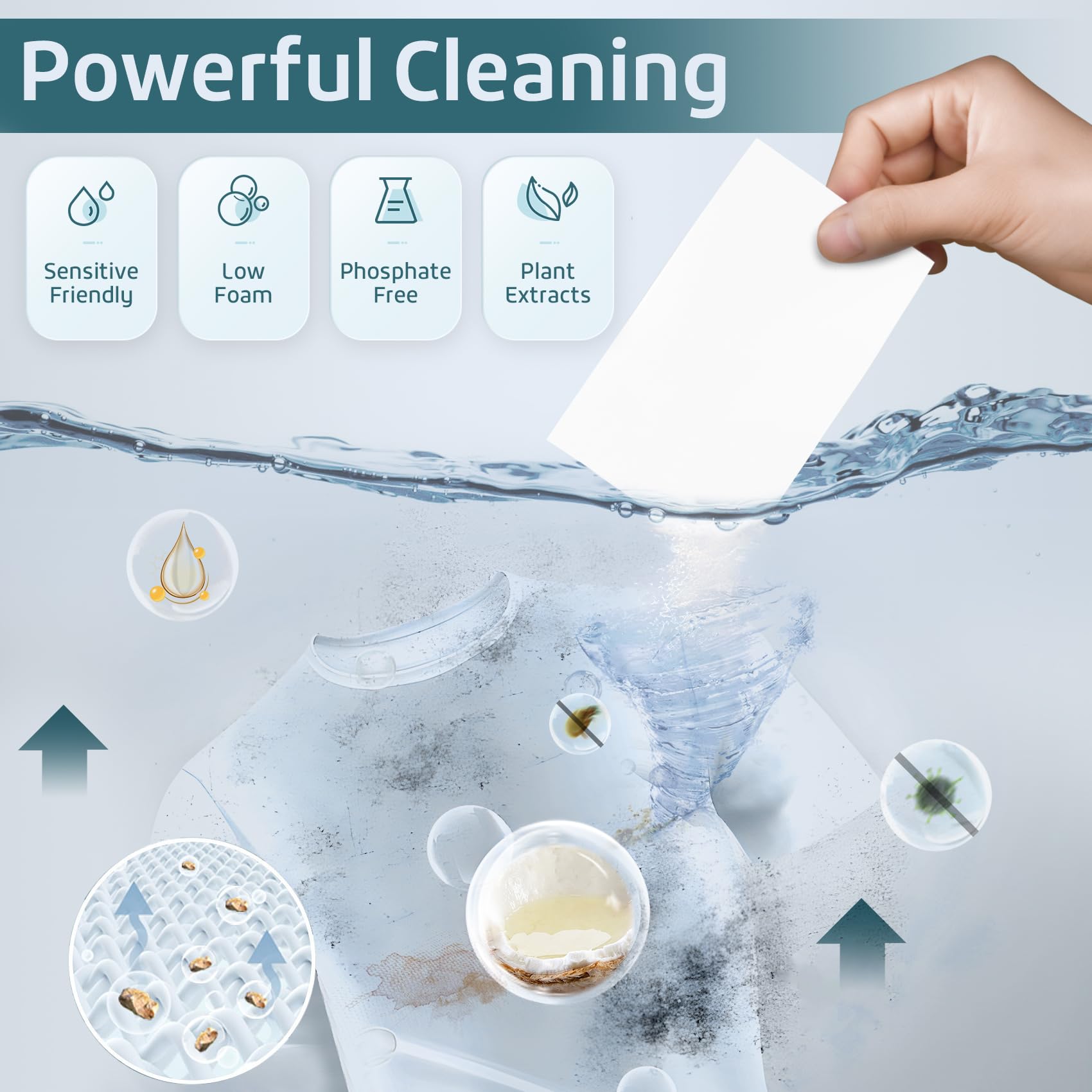 Laundry Detergent Sheets Fresh Linen Scent 3 Pack 480 Strips Plastic Free Fast Dissolve Washing for All Washing Machine Traveling Dorm Life Save Space (480 Count)