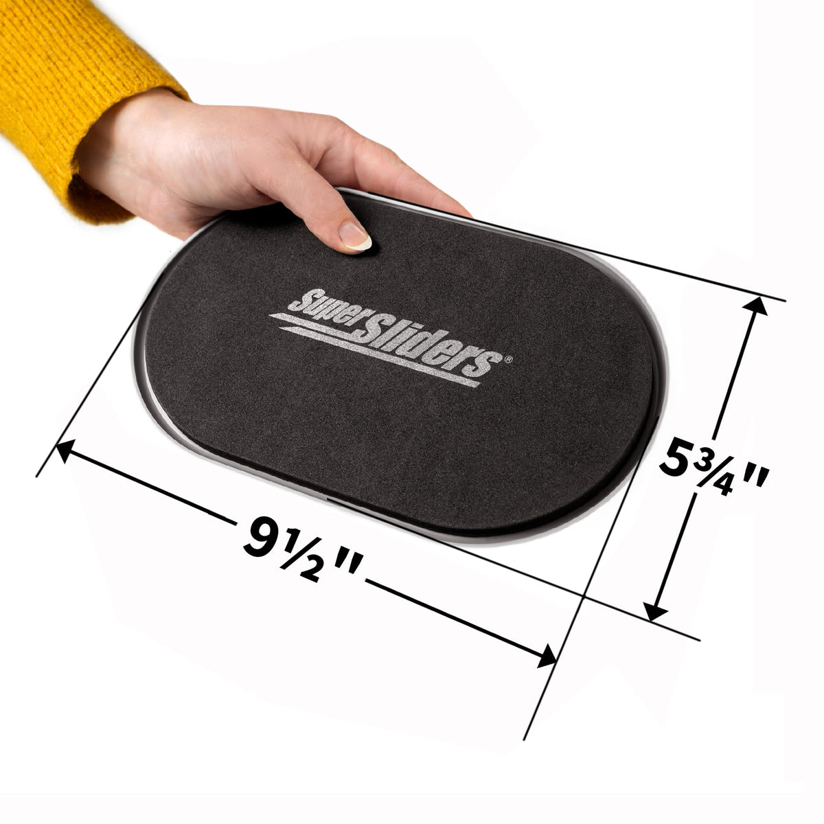 5-3/4" x 9-1/2" XL Oval Reusable Furniture Sliders for Carpet, Anti-Slip Protective Furniture Moving Pads for Beds, Sofas, Dressers, Set of 8, Brown (8 Count)