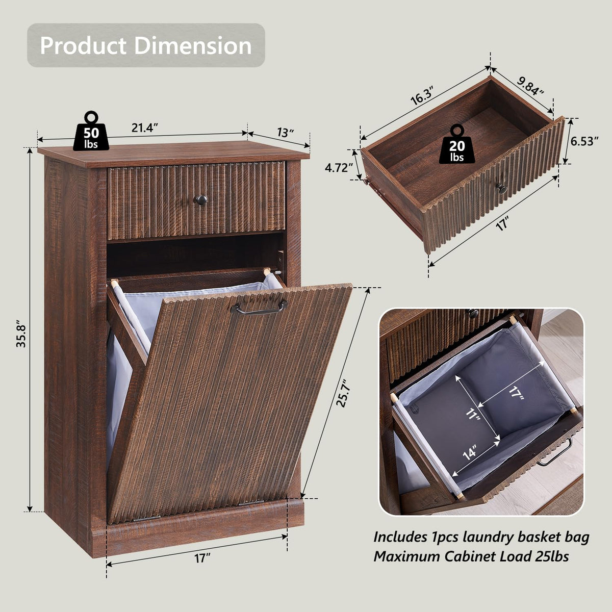 Tilt Out Trash Can Cabinet