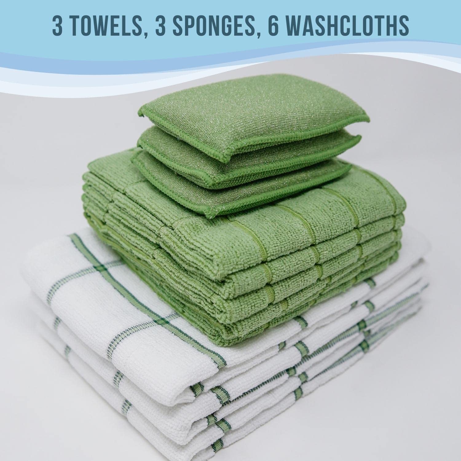 s 12 Piece Microfiber Kitchen Set