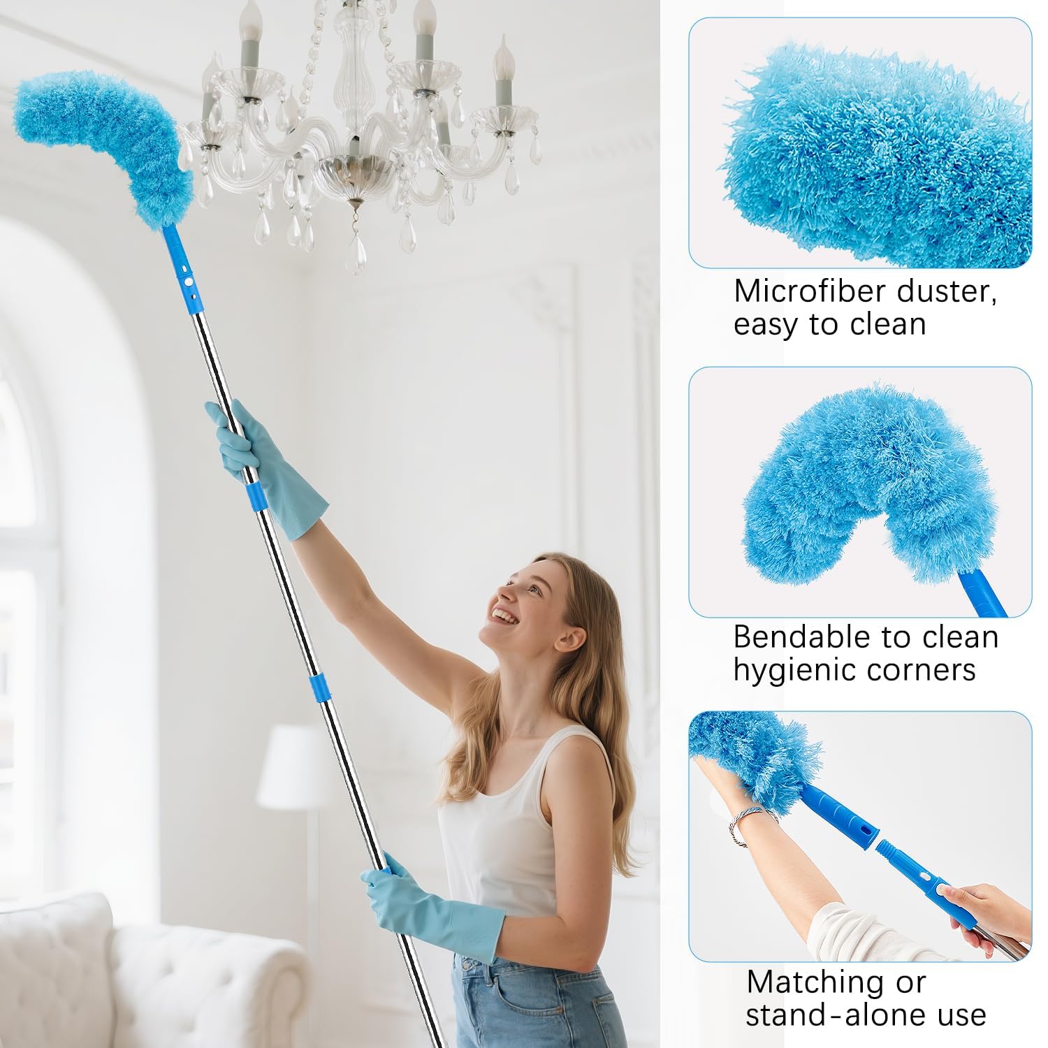 360° Rotating Window Squeegee Cleaner Kit with Extension Pole - ModHome Supplies
