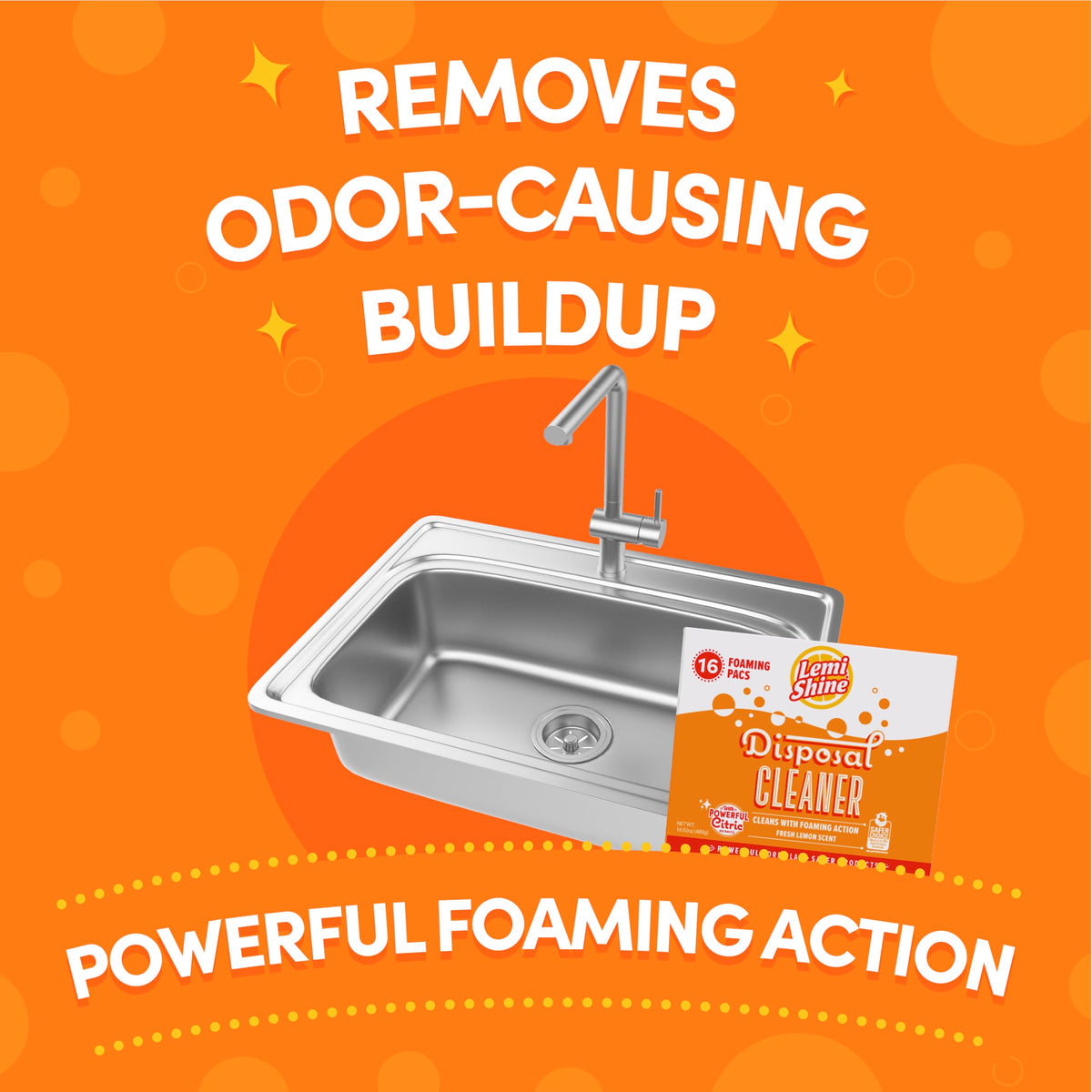 Natural Foaming Garbage Disposal Cleaner (16.92 Ounce)