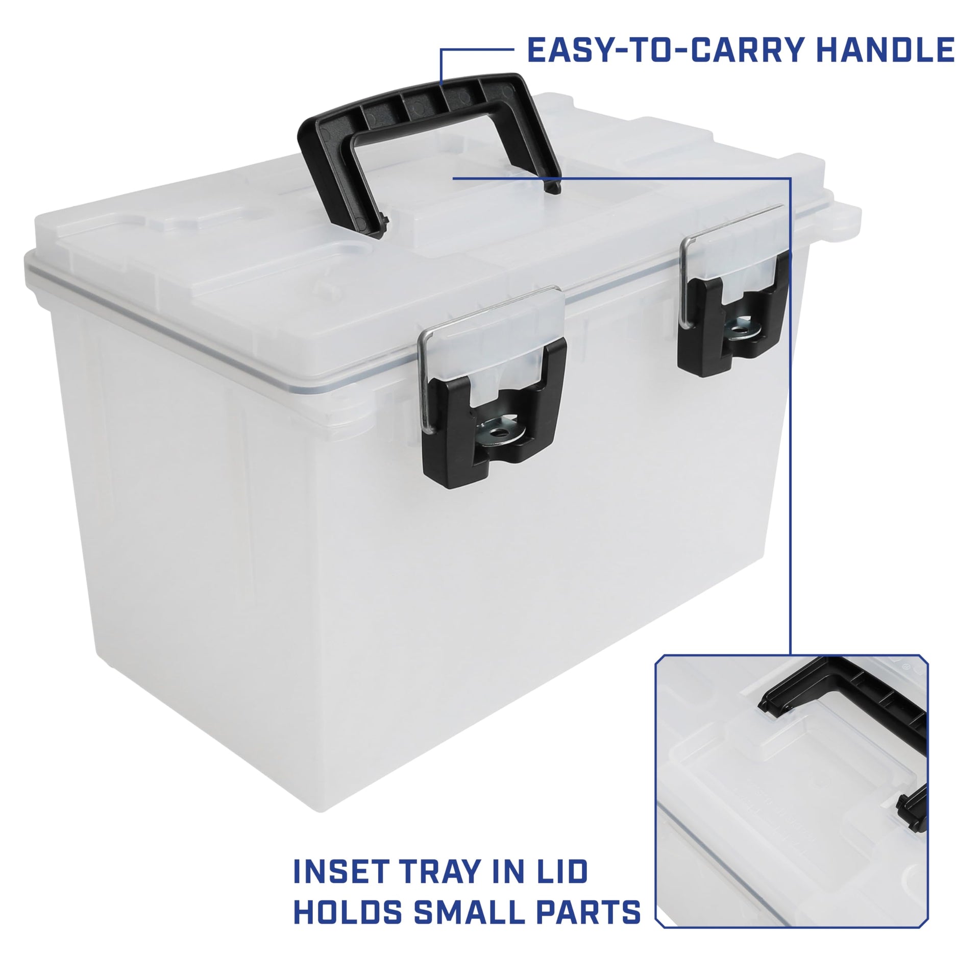 12763 XL Transparent Storage Bins With Lids
