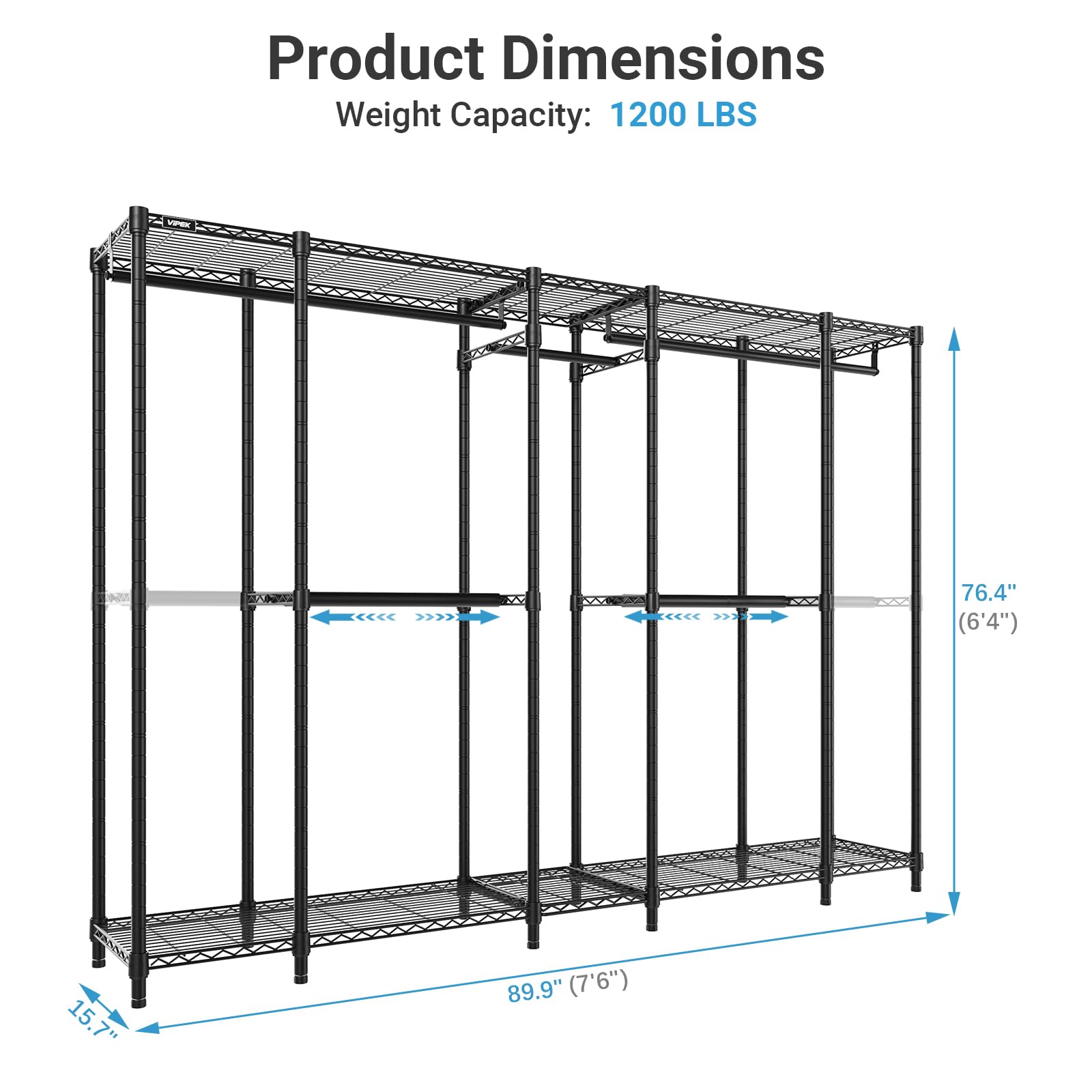 V50 Basic Expandable Clothes Rack