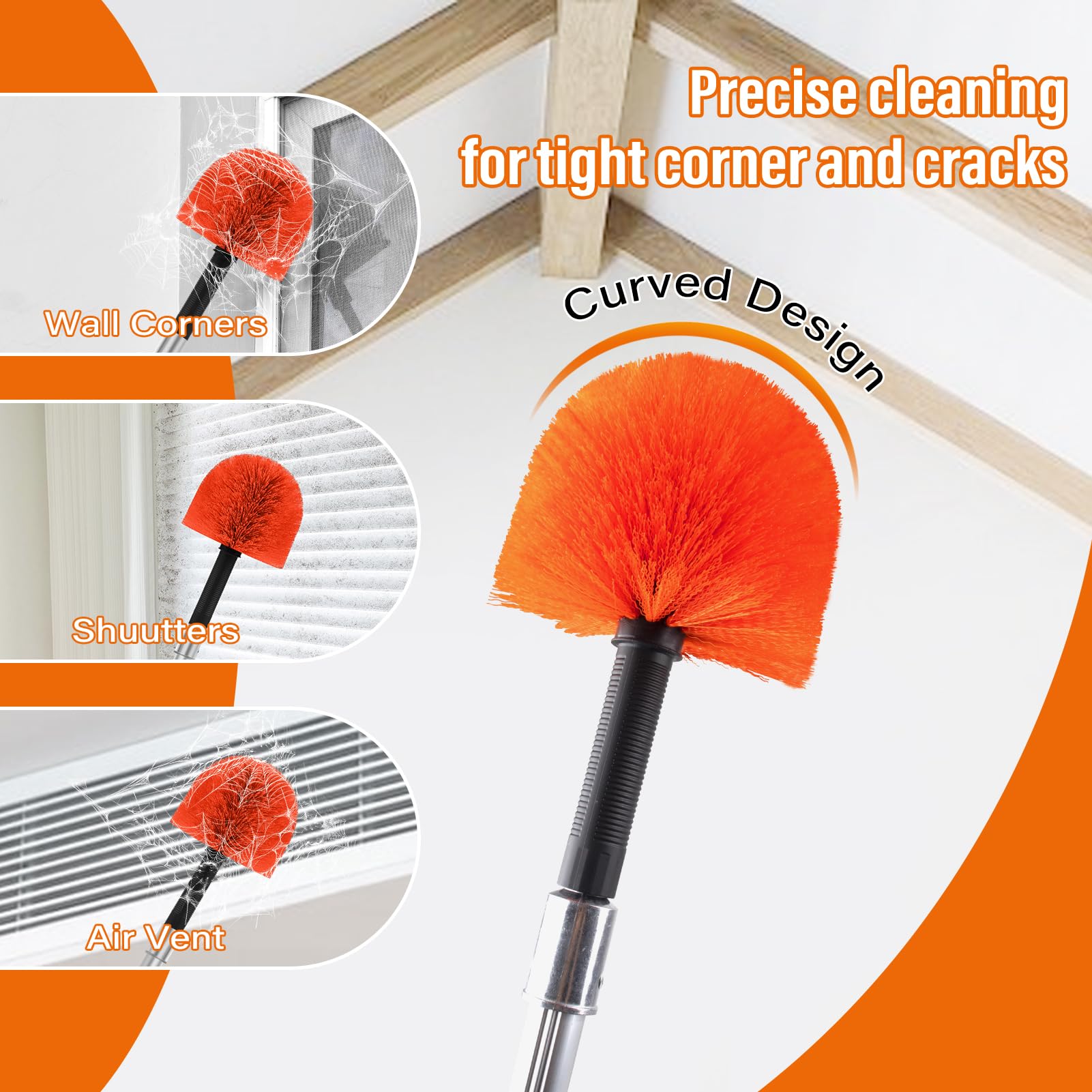 18FT Cobweb Duster with Extension Pole