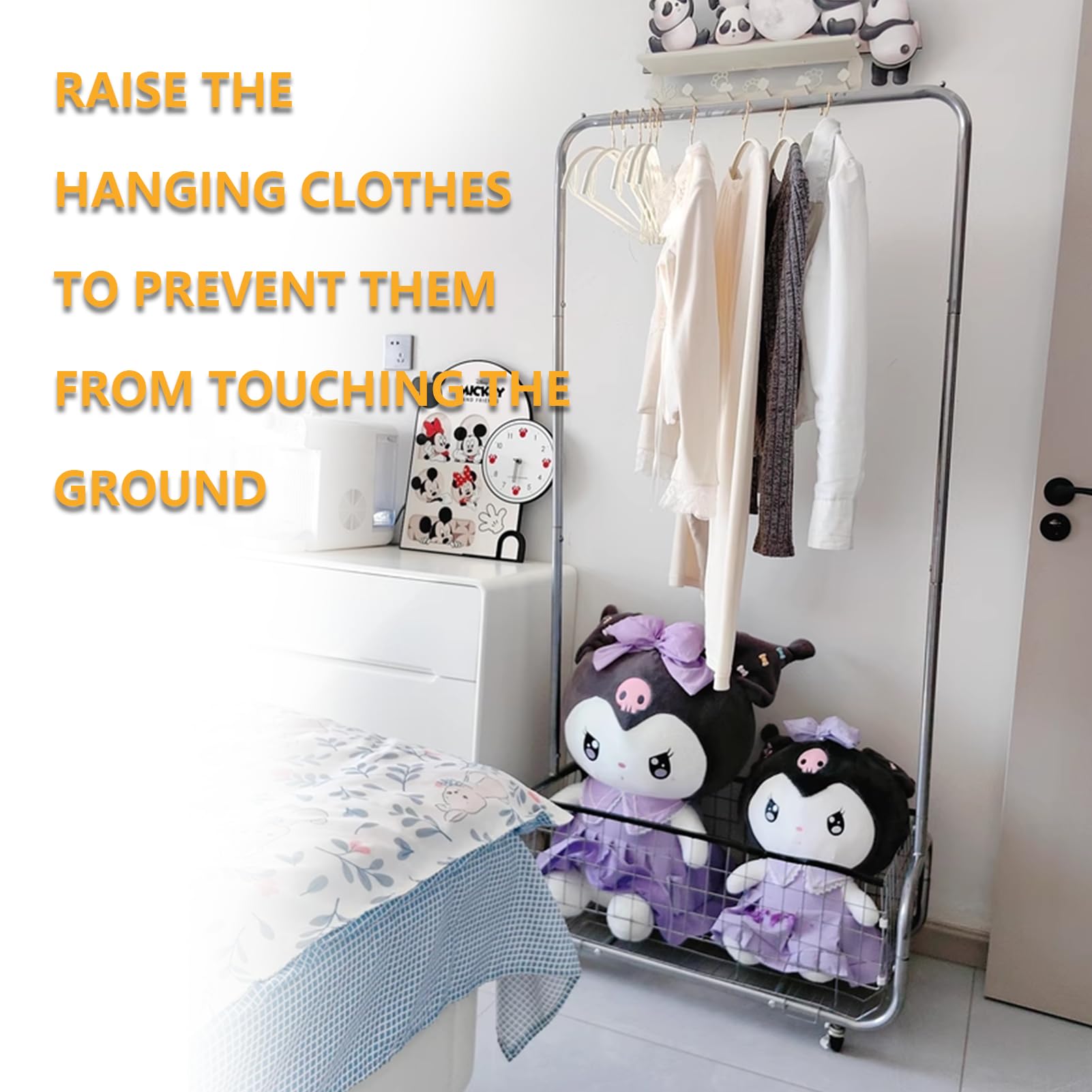 Garment Rack With Storage Baskets (3.33 Count)