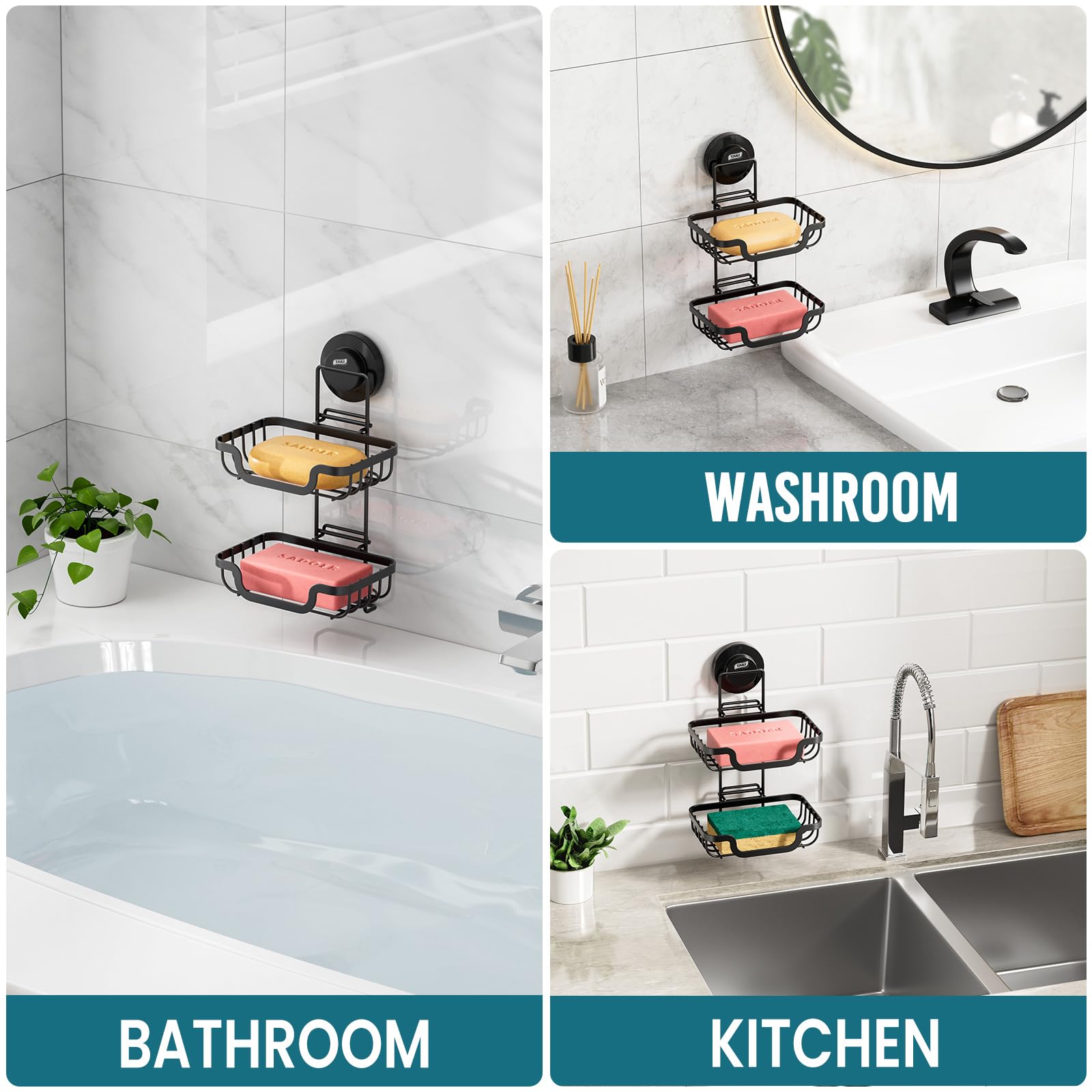 Soap Dish Bar Soap Holder Suction Cup