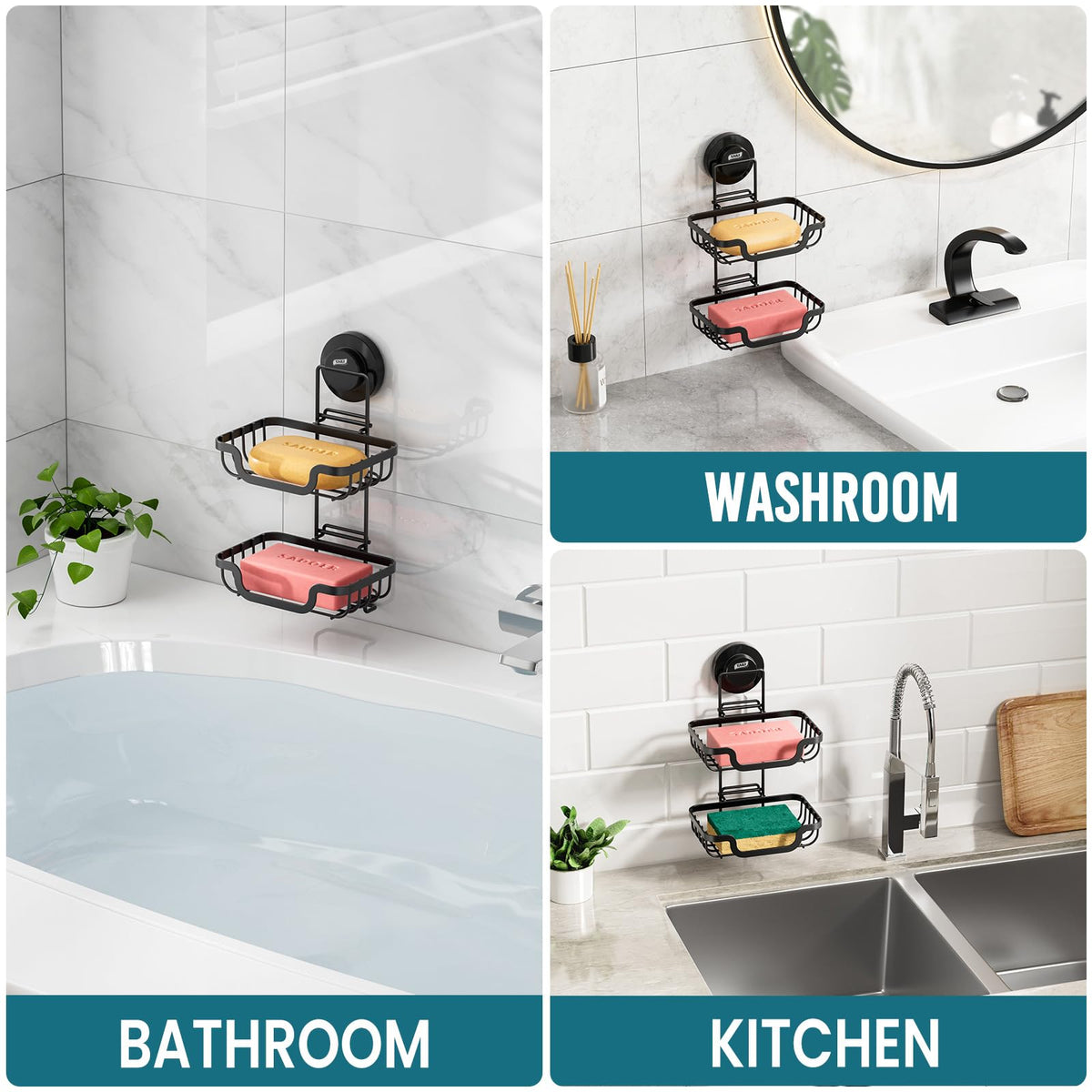 Soap Dish Bar Soap Holder Suction Cup
