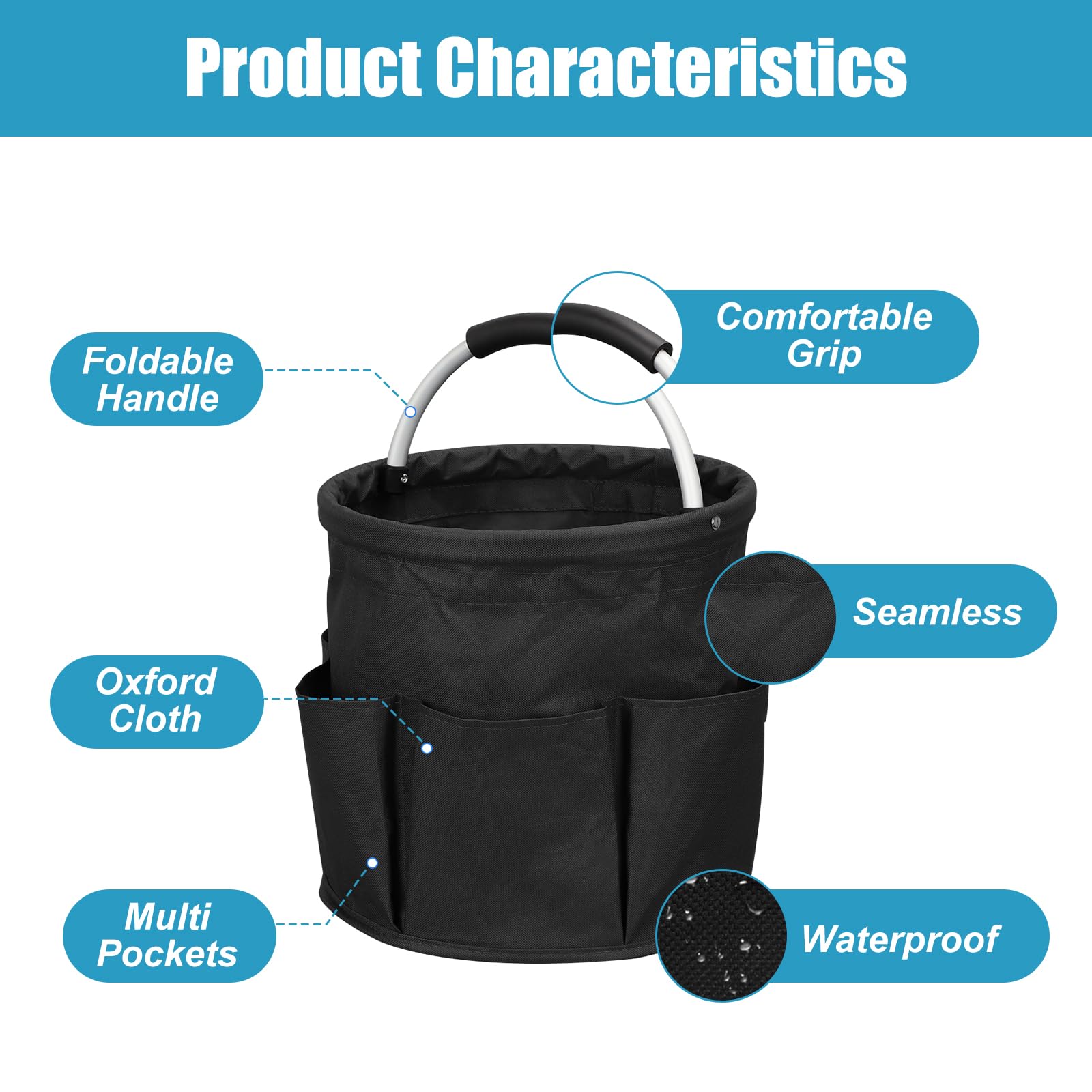 17L Cleaning Caddy with Handle
