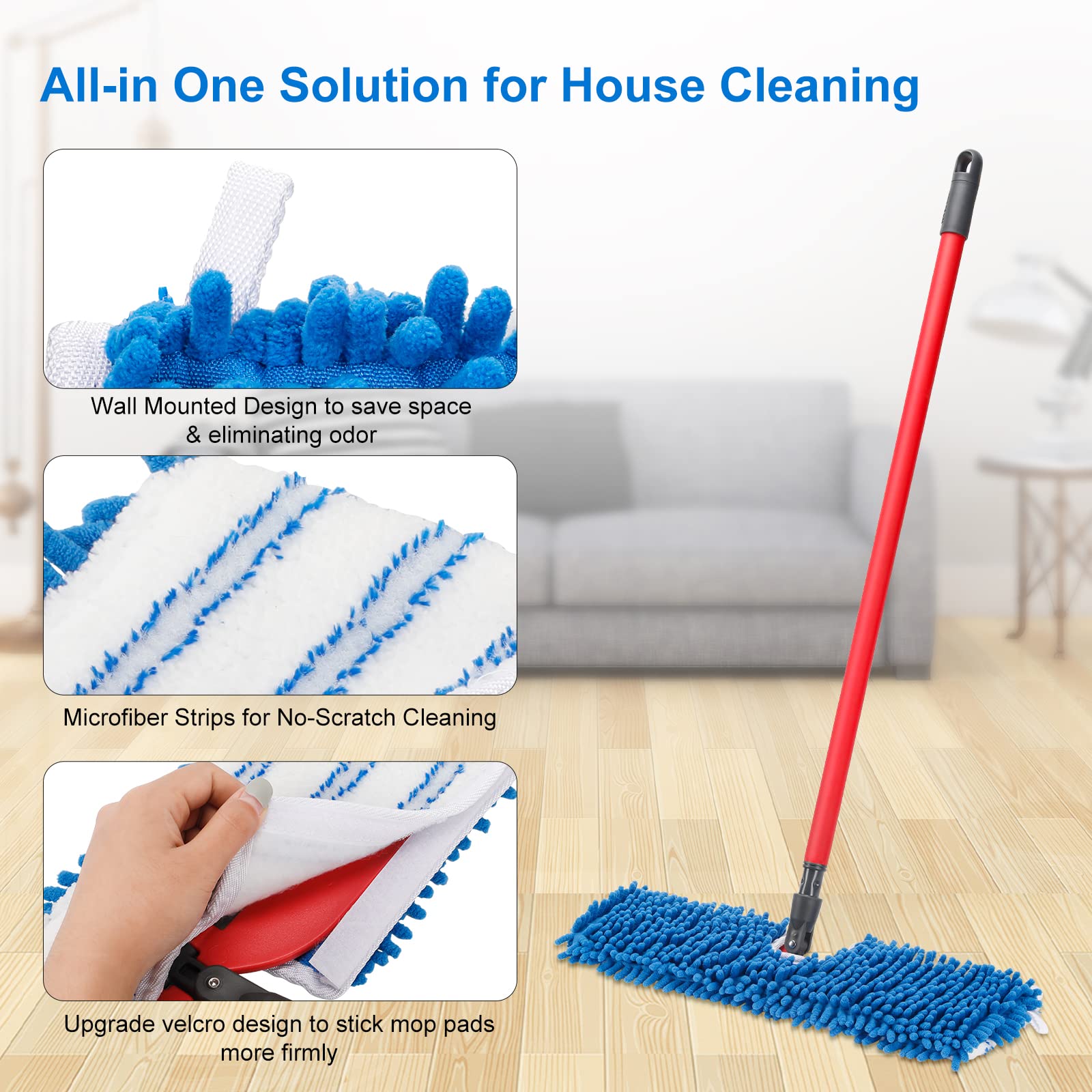 3 Pack Mop Heads Replacement Compatible for Oceda Dual (3 Count) - ModHome Supplies
