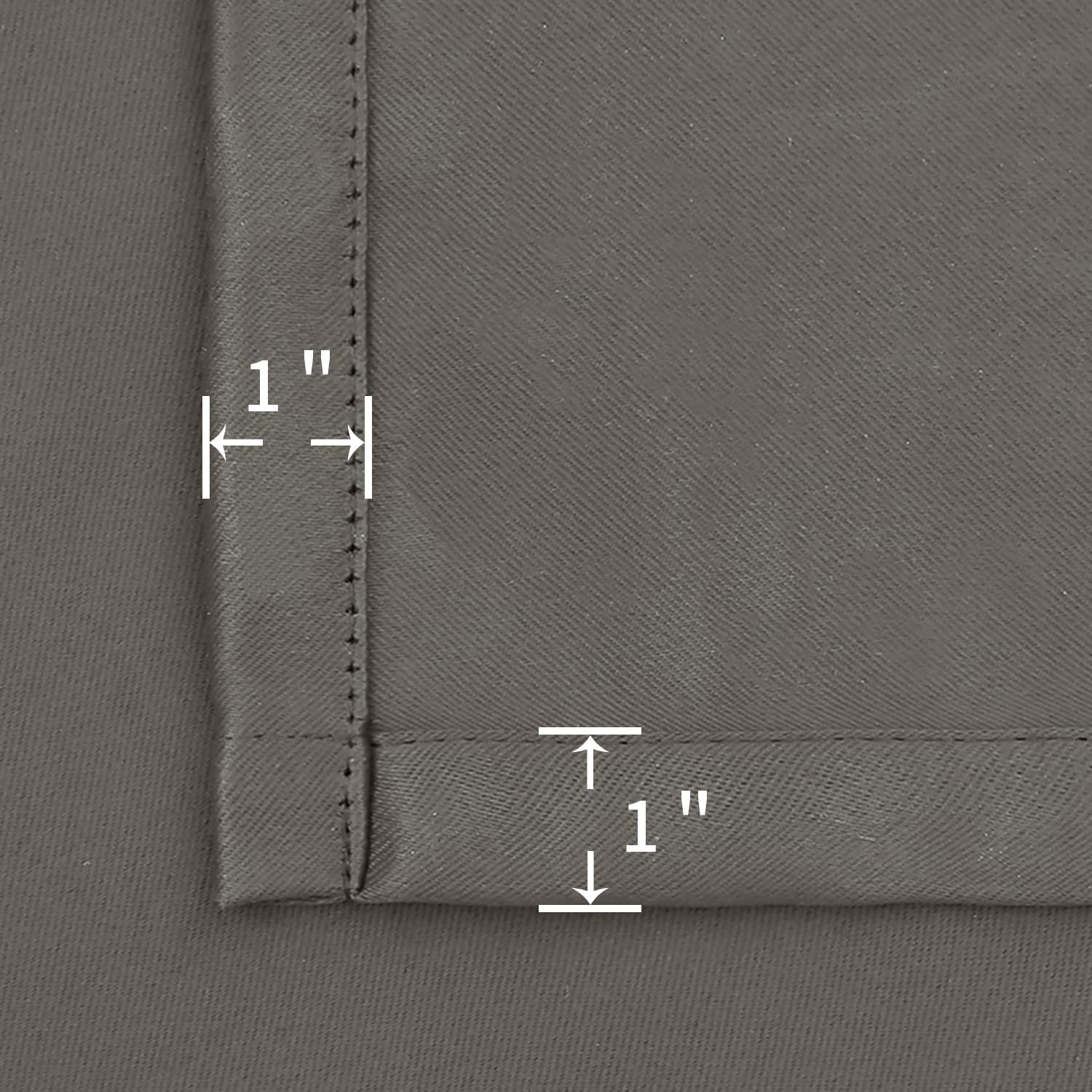 Rod Pocket Blackout Curtains for Bedroom (2 Count)