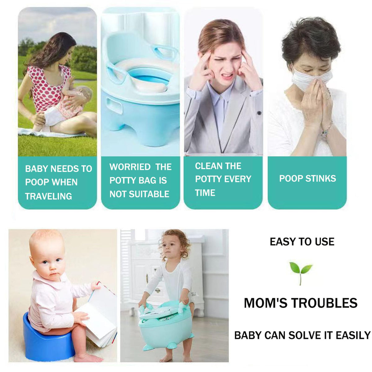 Potty Chair Liners with Elastic