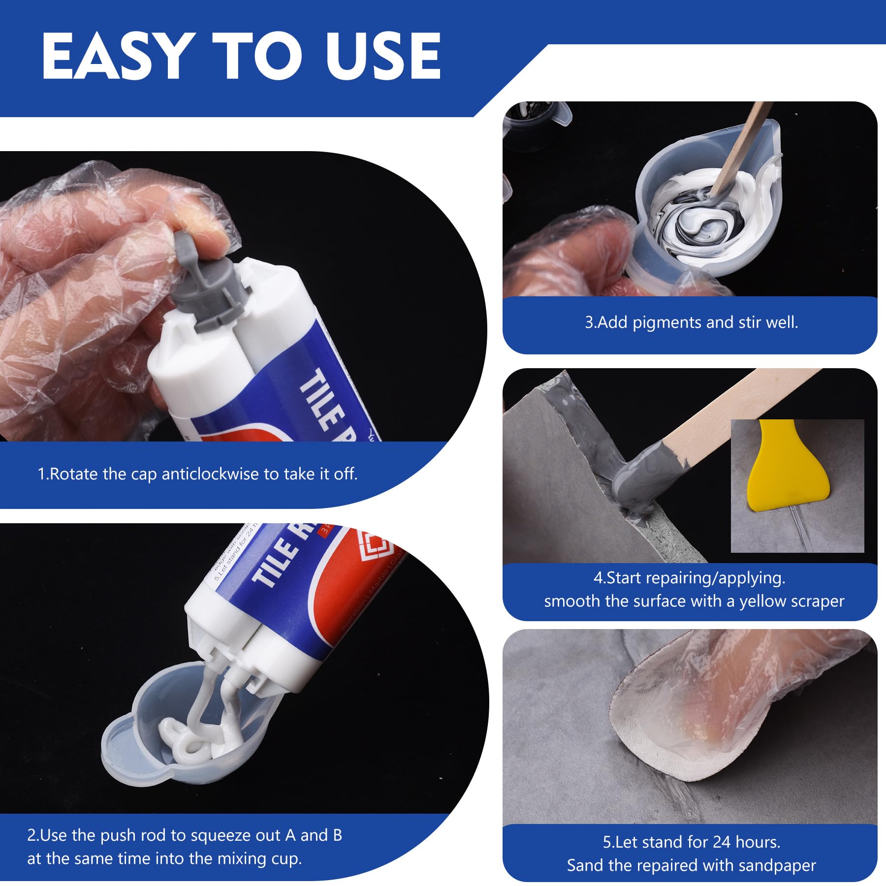 Tile Repair Kit 3.4 oz (3.4 Ounce)