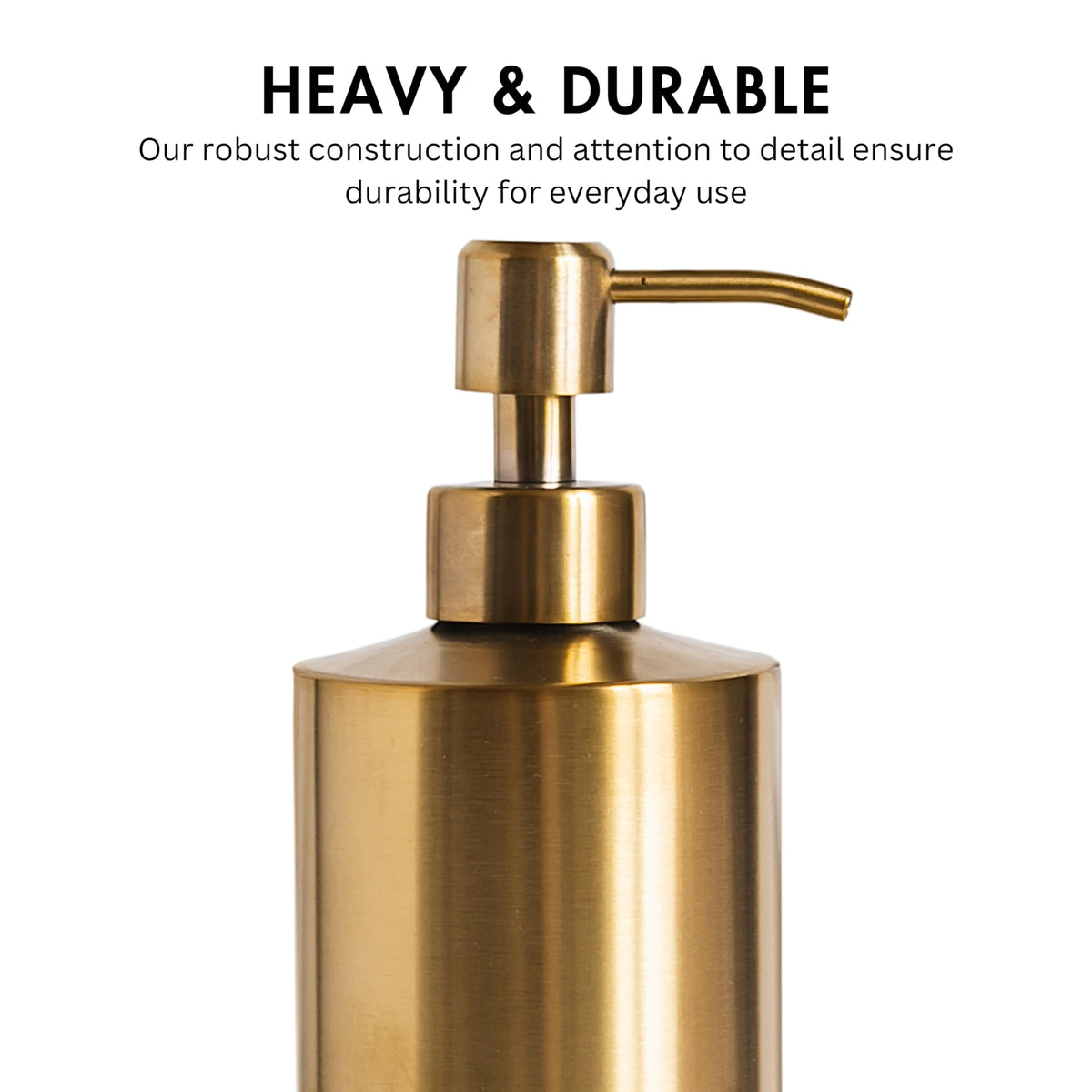 Brass Round Stainless Steel Soap Dispenser