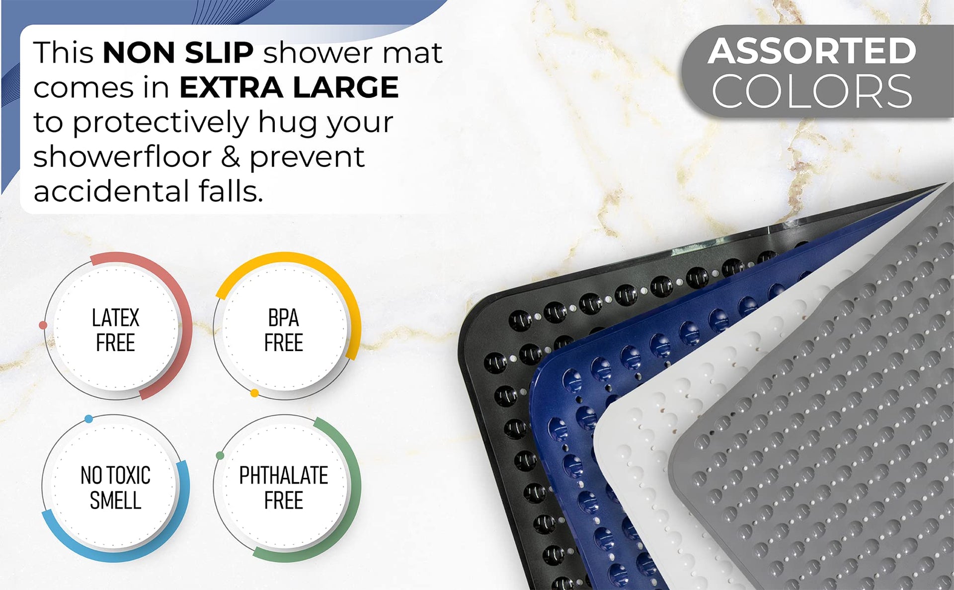Extra Large Square Non Slip Shower Mat