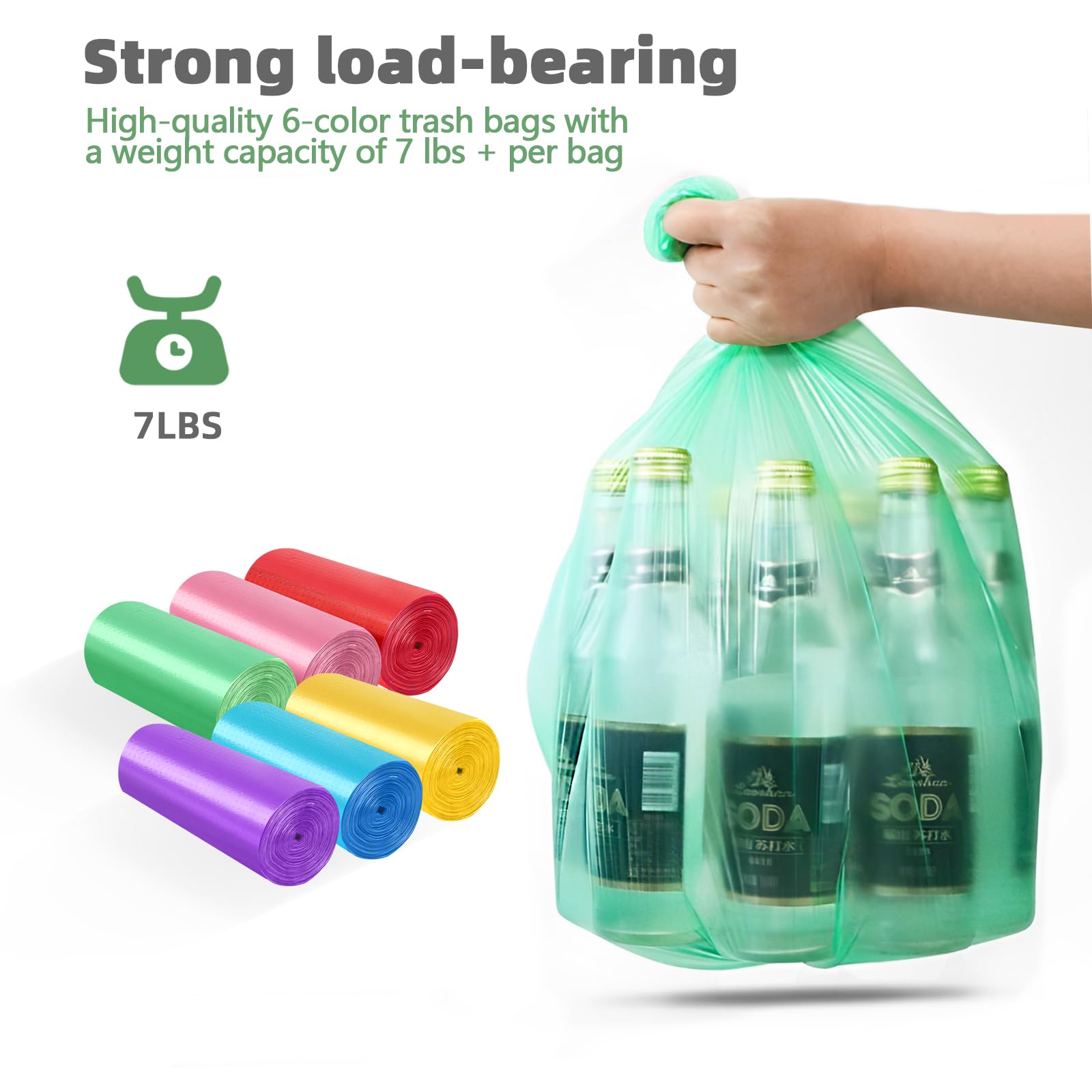 Small Trash Can 1.8 Gallons (3 Count)
