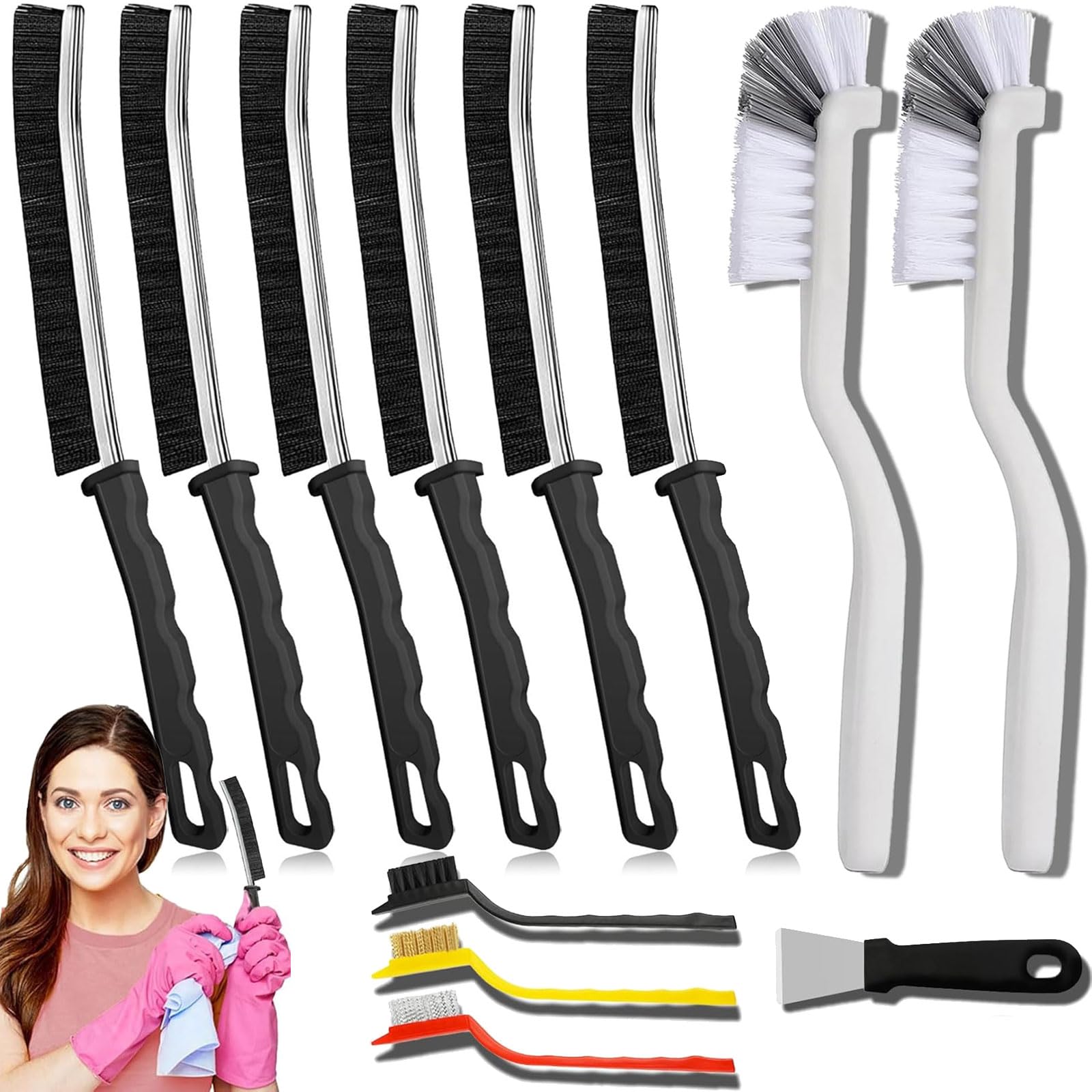 Crevice Cleaning Brush Tool (6 Count)