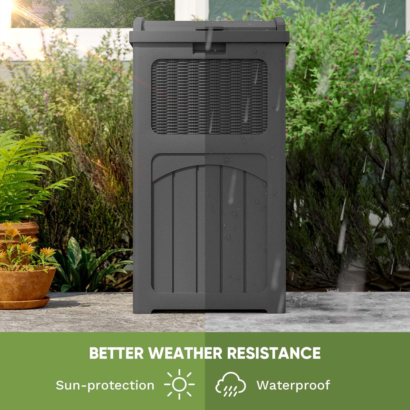 36 Gallon Outdoor Trash Can (2 Count)