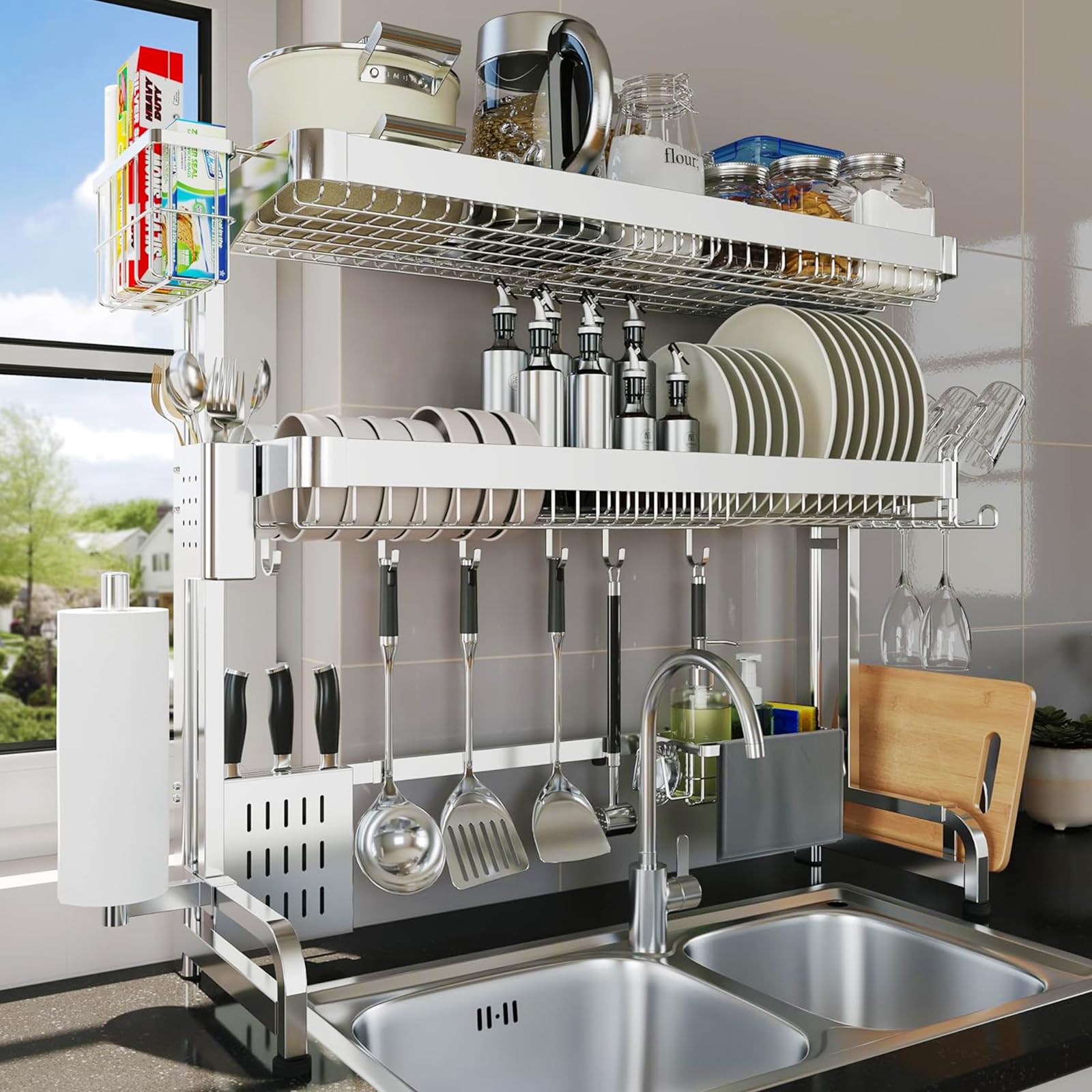 Over The Sink Dish Drying Rack
