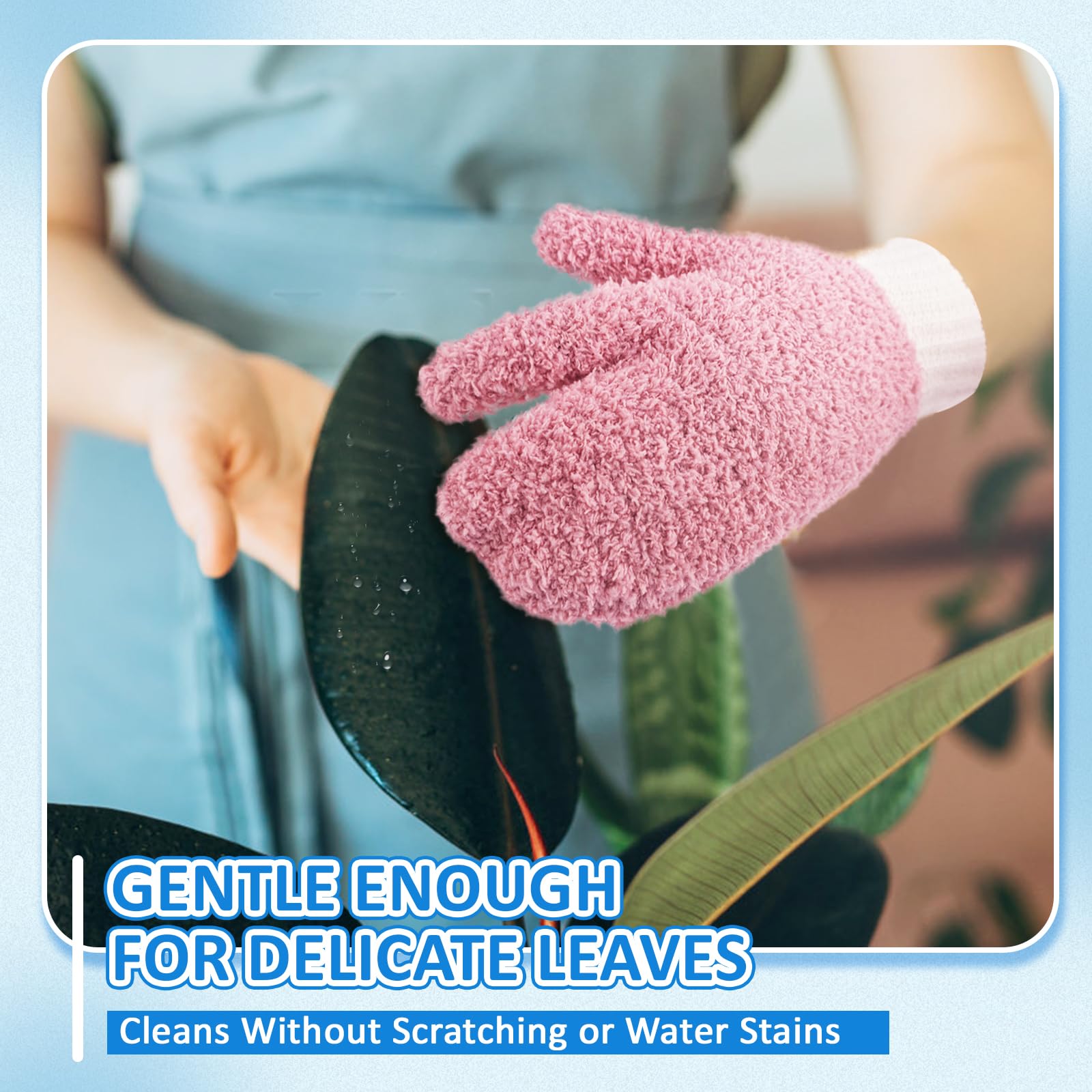 Microfiber Dusting Gloves House Cleaning Glove for Blinds (4 Count)