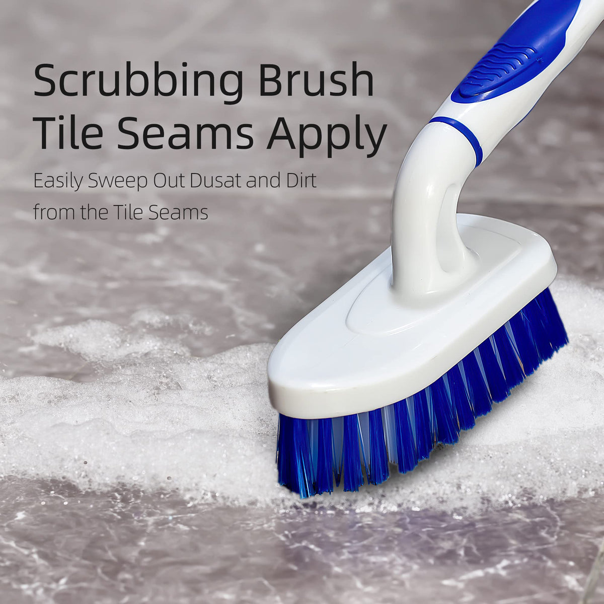2 Pack Scrub Brush for Cleaning with Long Handle (2 Count)