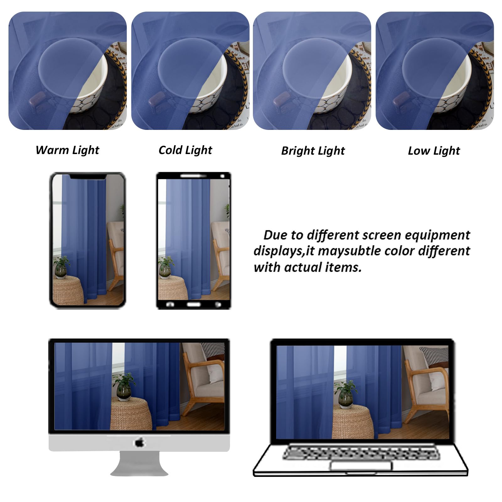 Sheer Valances for Windows 2 Pack (2 Count)