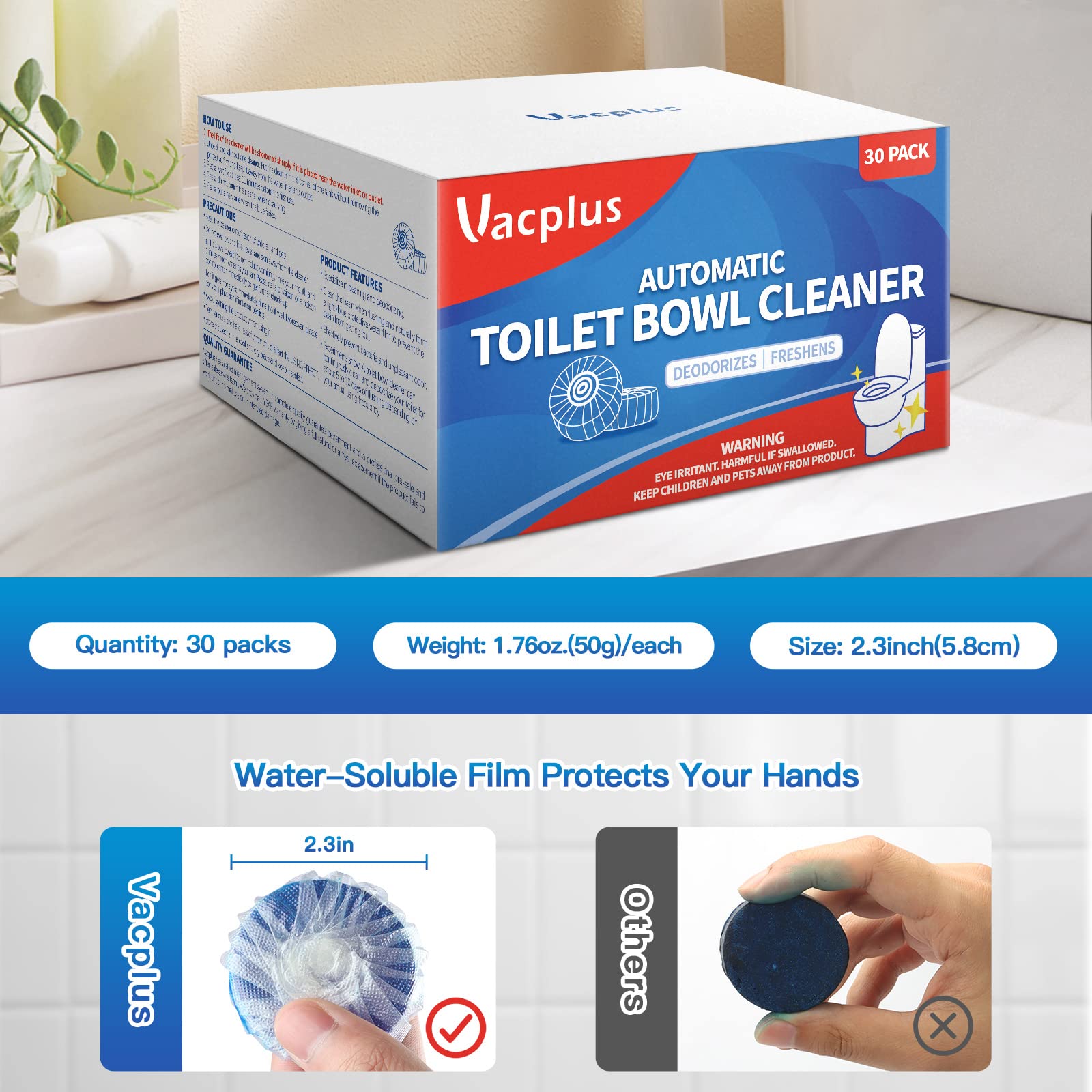 Toilet Bowl Cleaner Tablets (30 Count)
