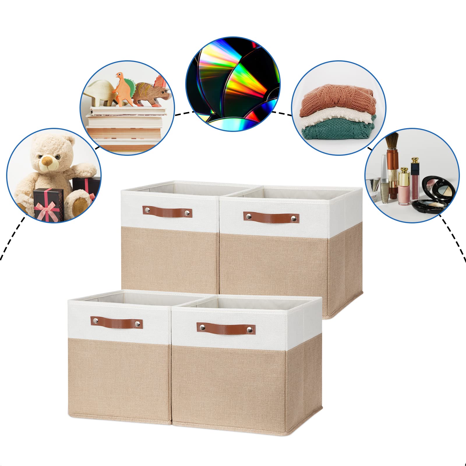 Cube Storage Bins (4 Count)