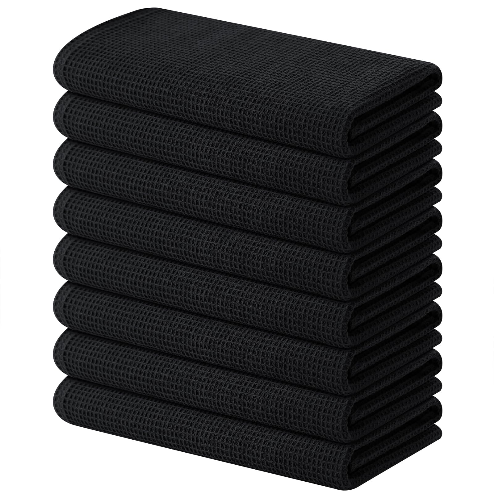 100% Cotton Waffle Weave Kitchen Towels (8 Count)