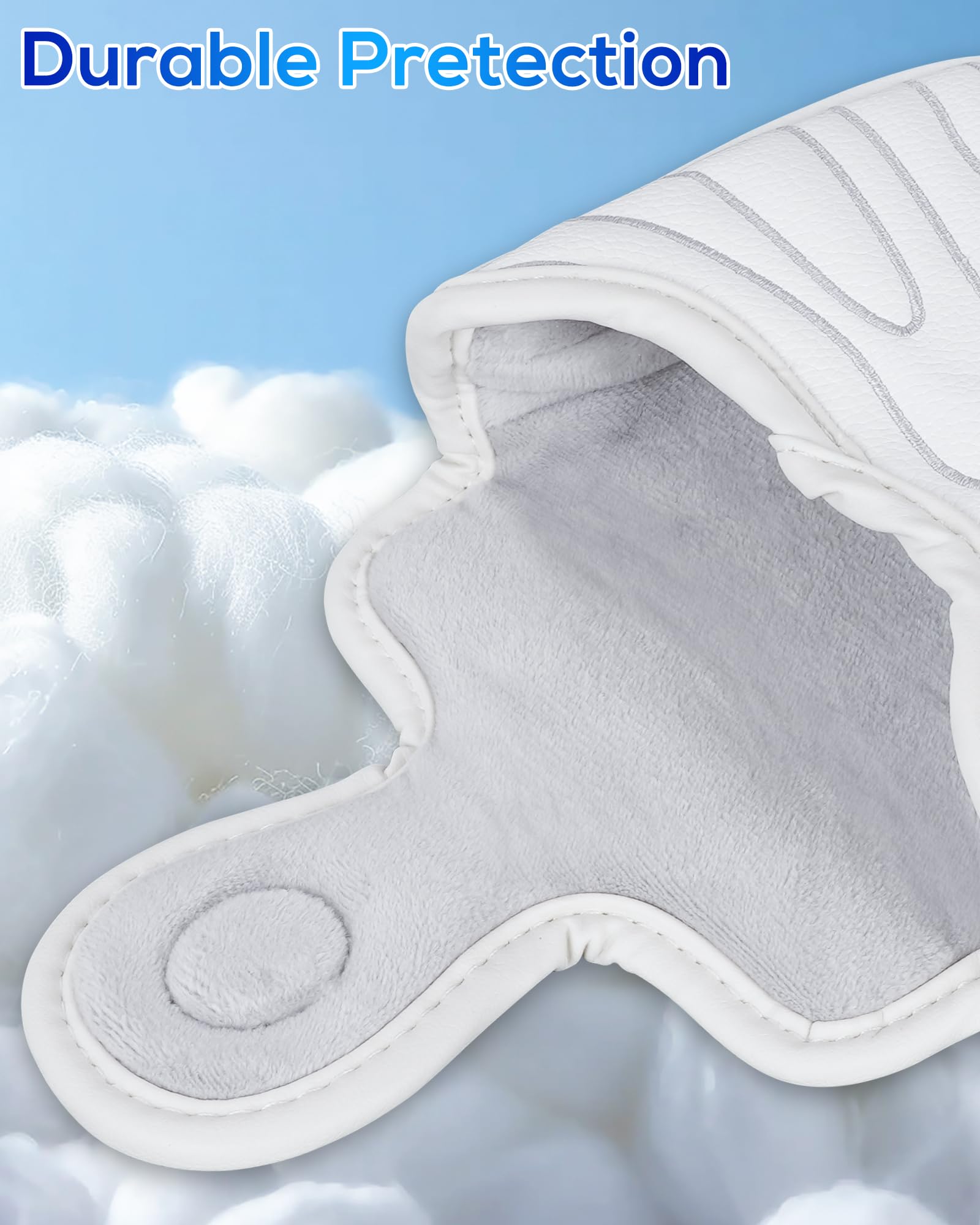 Golf Mallet Putter Cover Pure White Mallet Putter Headcover
