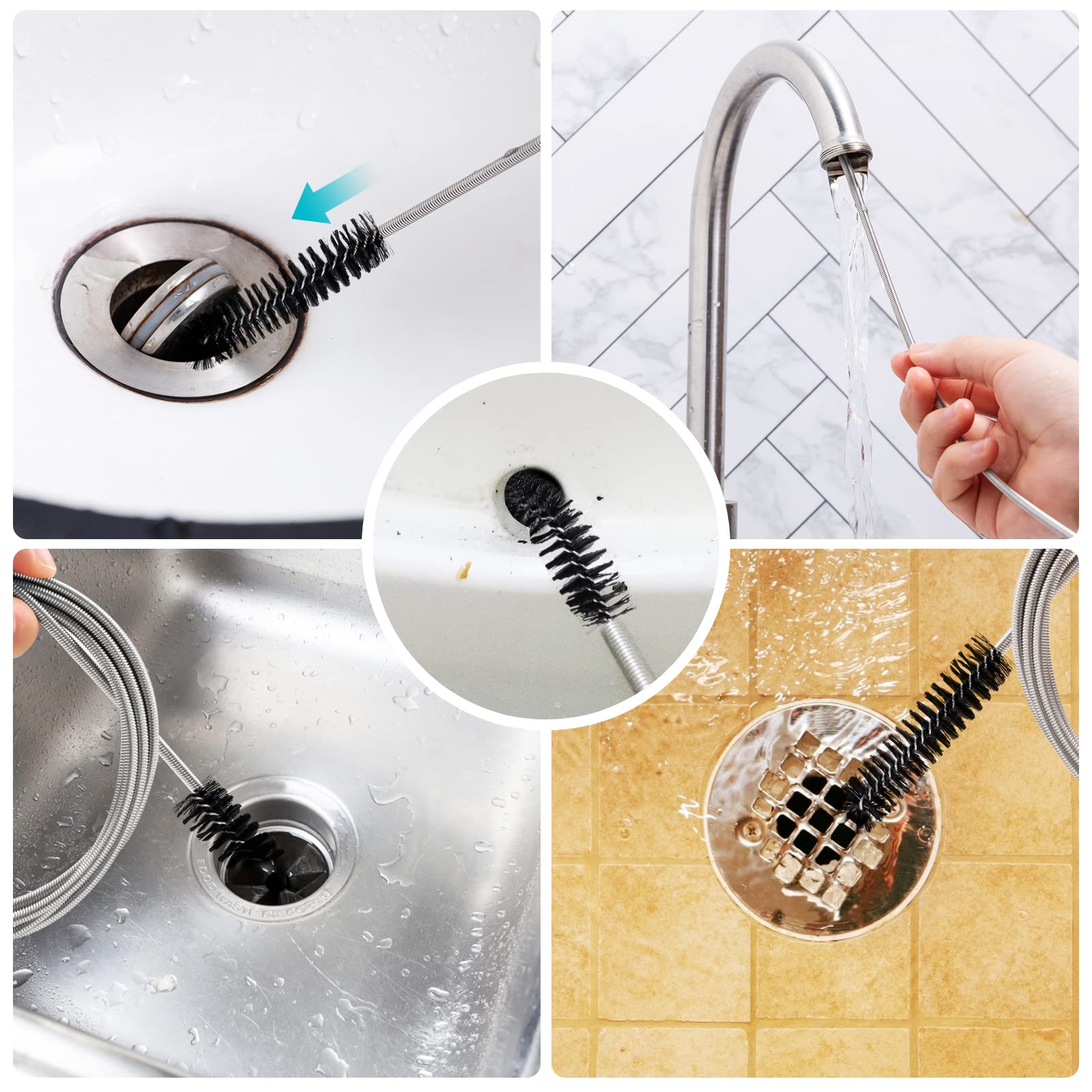 Extra Thick Drain Brush with Stronger Spring