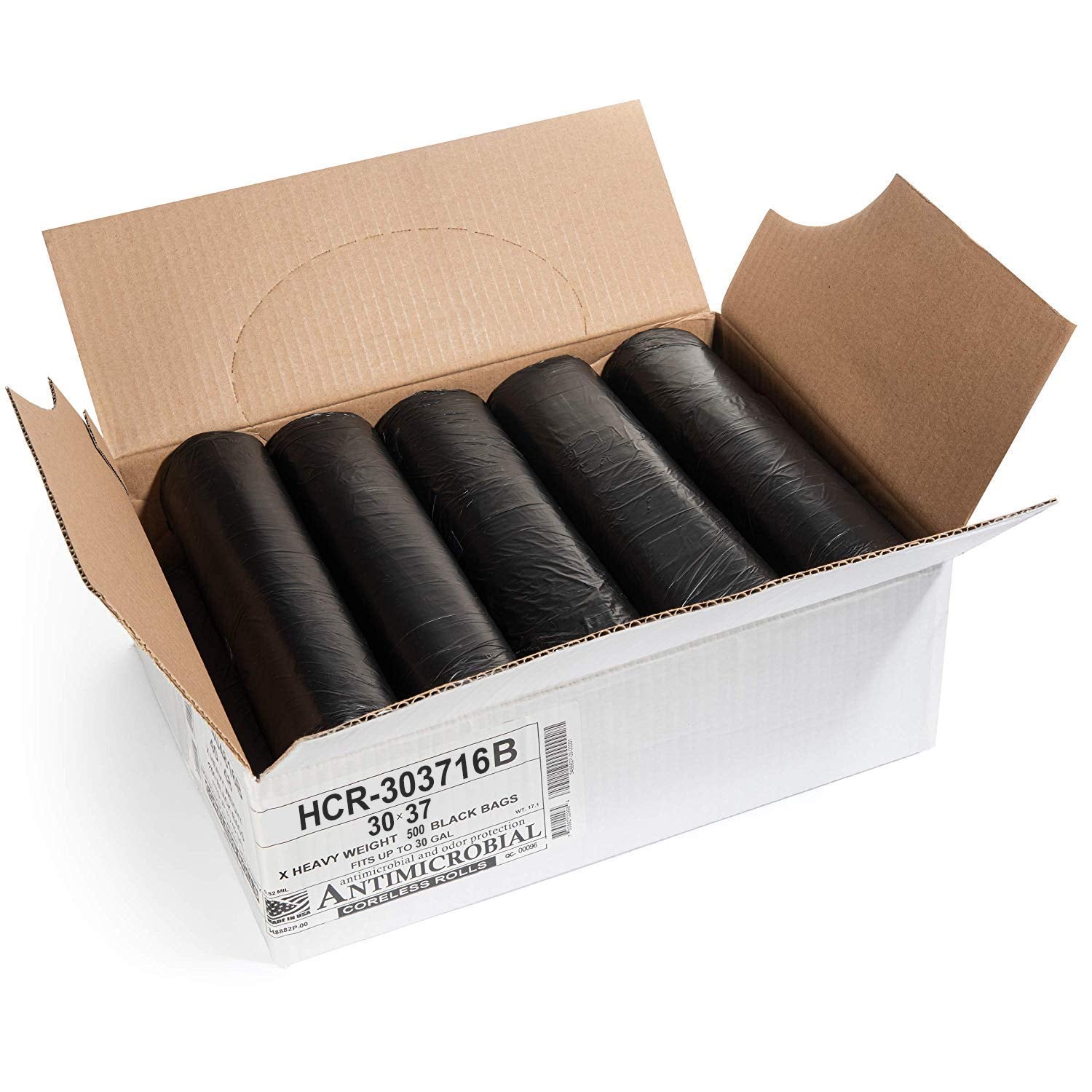 30 Gal Black Trash Bags (500 Count)
