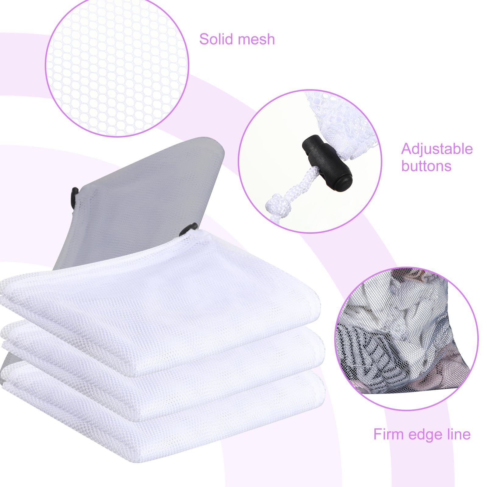 30 Pack Large Mesh Laundry Bags (30 Count)