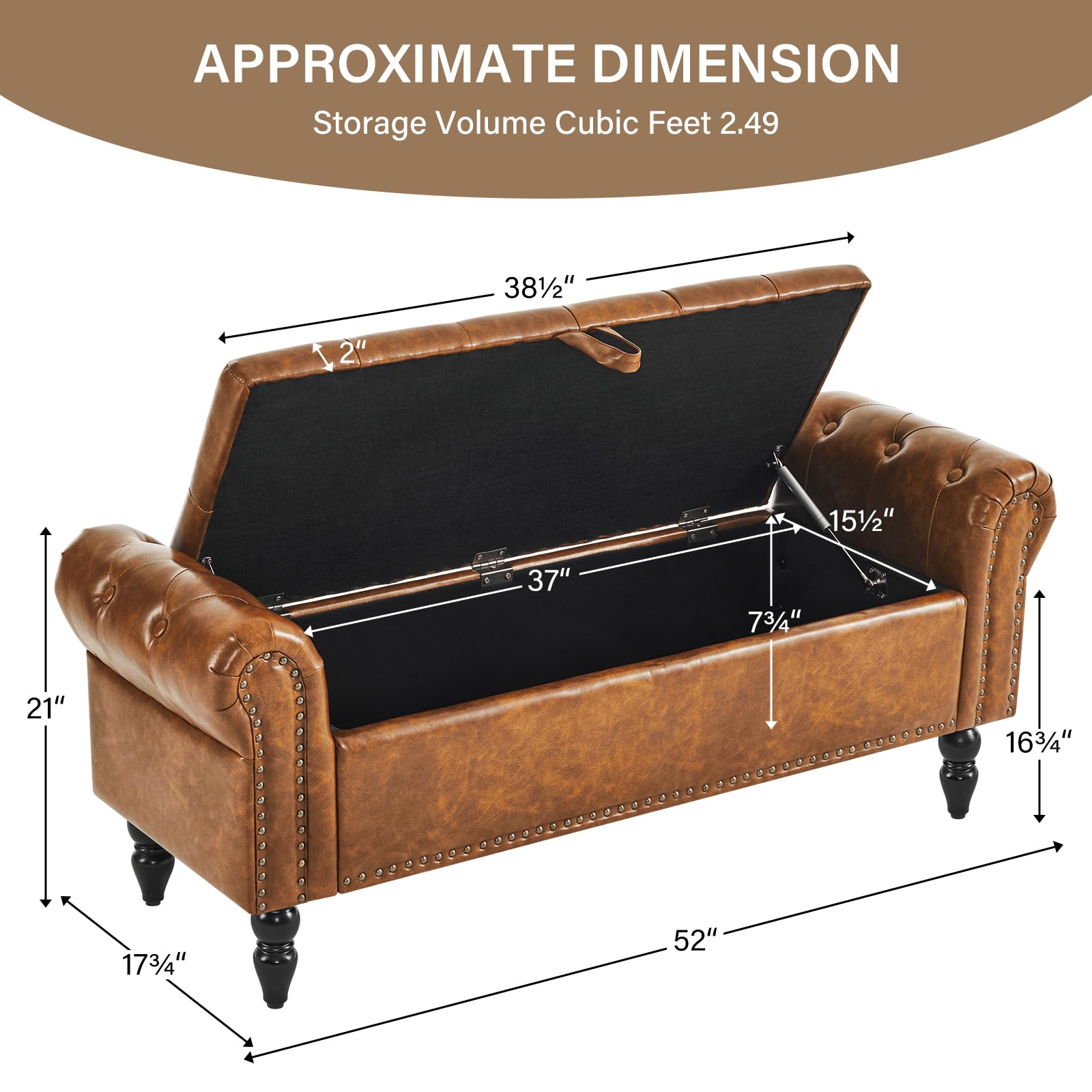 Storage Bedroom Bench for End of Bed